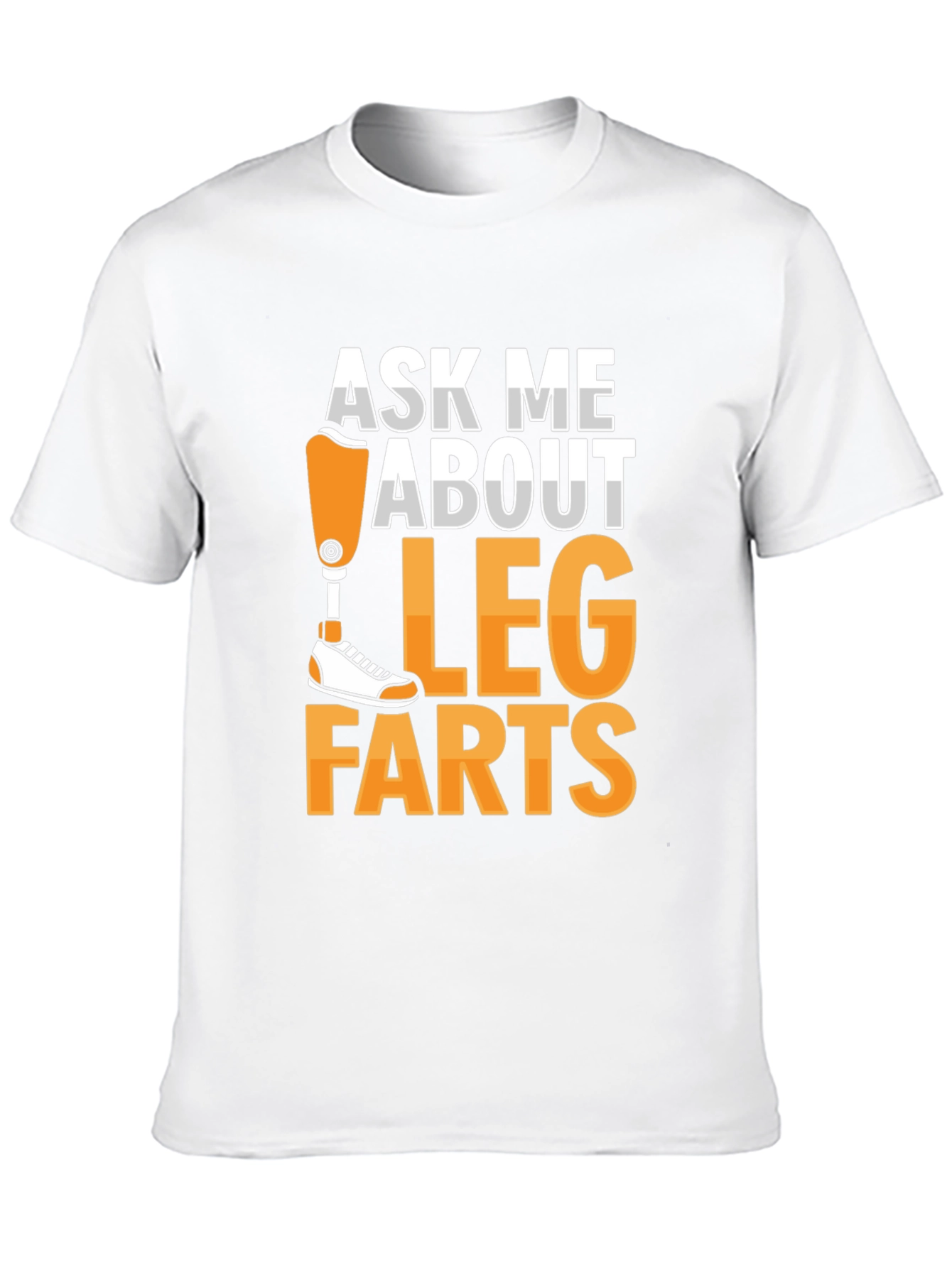 Black Ask Me About Leg Farts T-Shirt view 10
