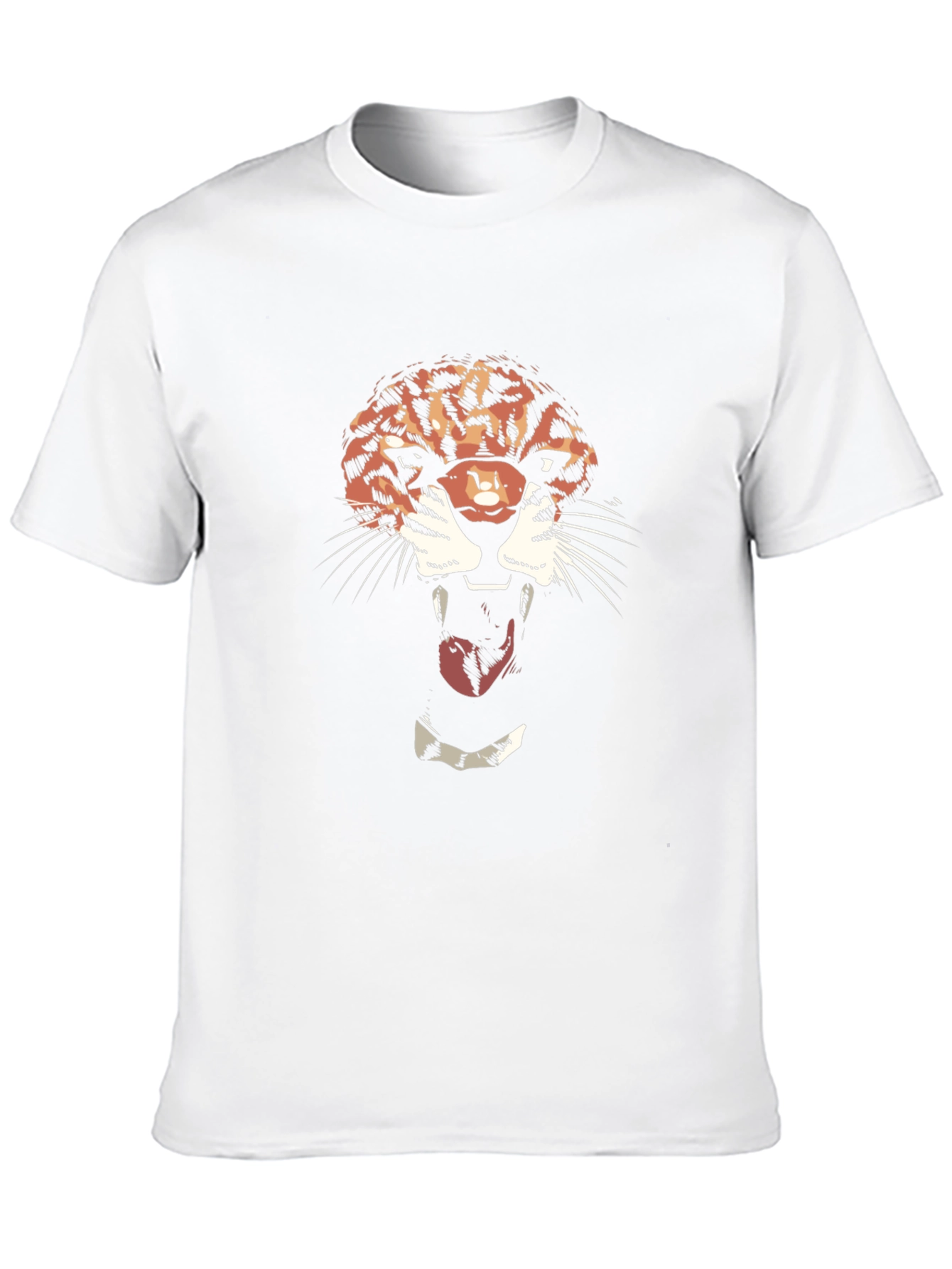 Black Tiger Graphic Tee - Bold Black Cotton T-Shirt view 10