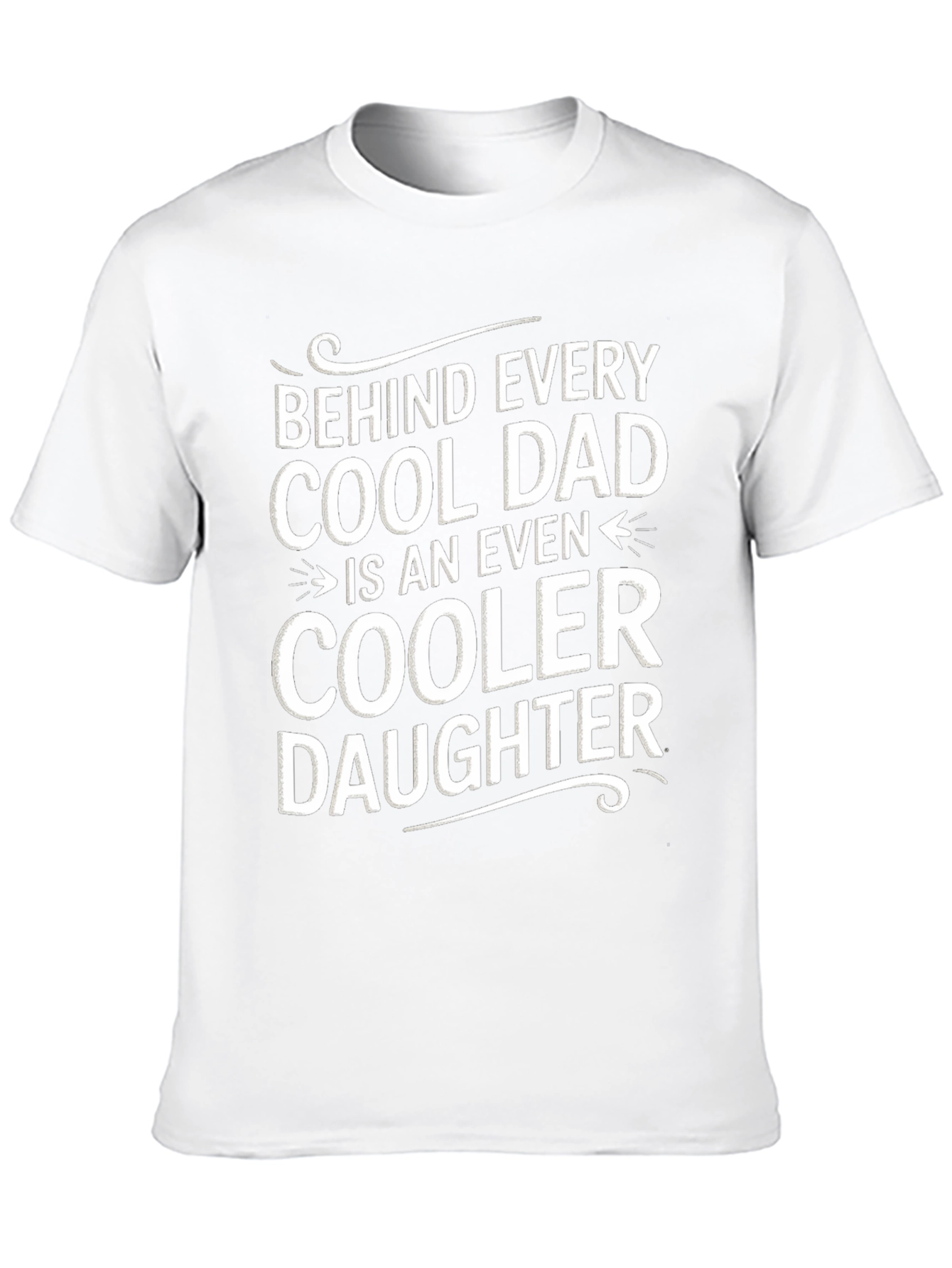 Black Cool Dad & Daughter Graphic T-Shirt view 10