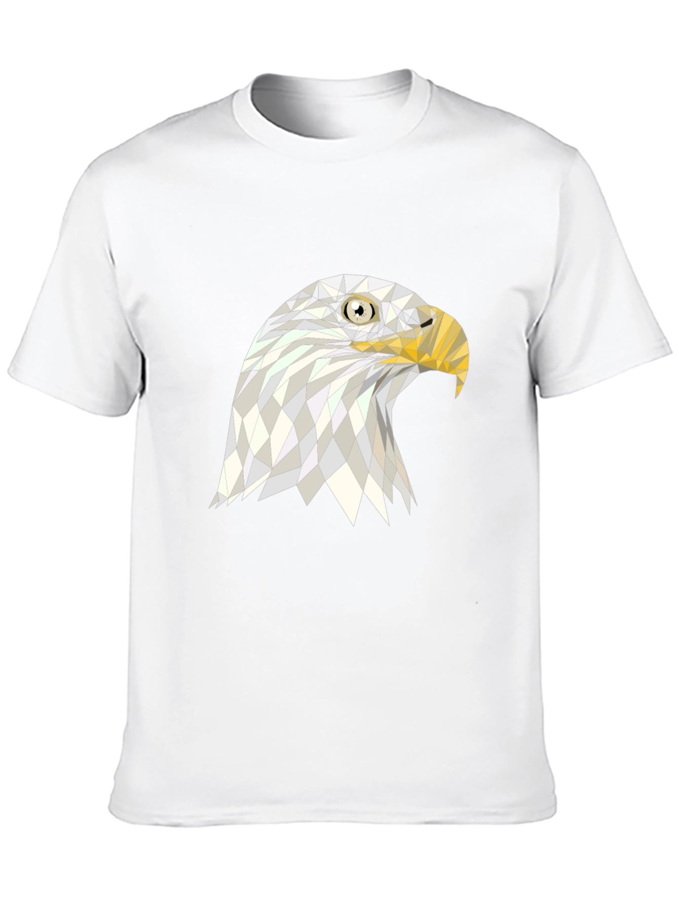 Black Geometric Eagle Graphic Black T-Shirt view 10