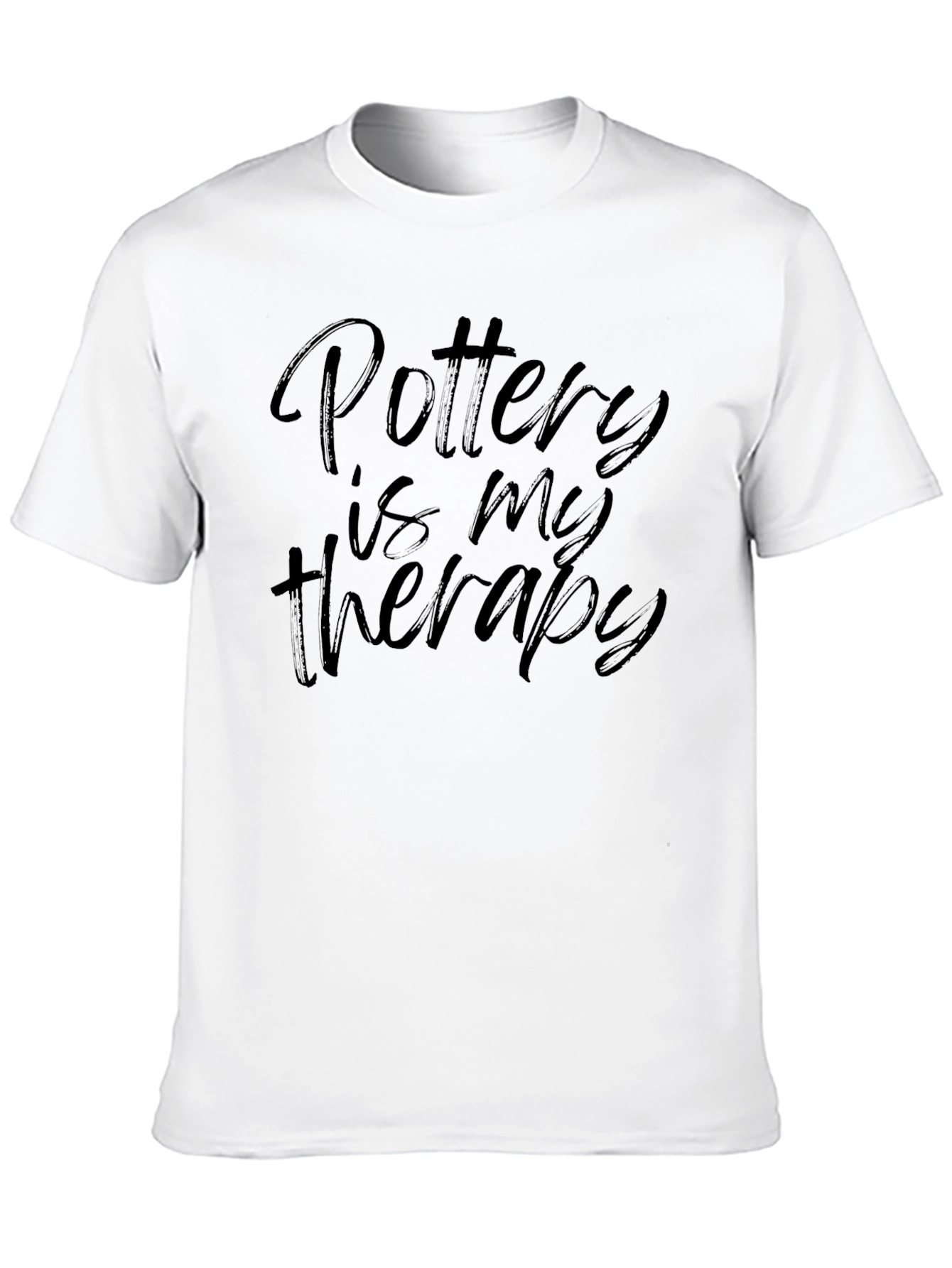 Black Pottery Is My Therapy Black T-Shirt view 10