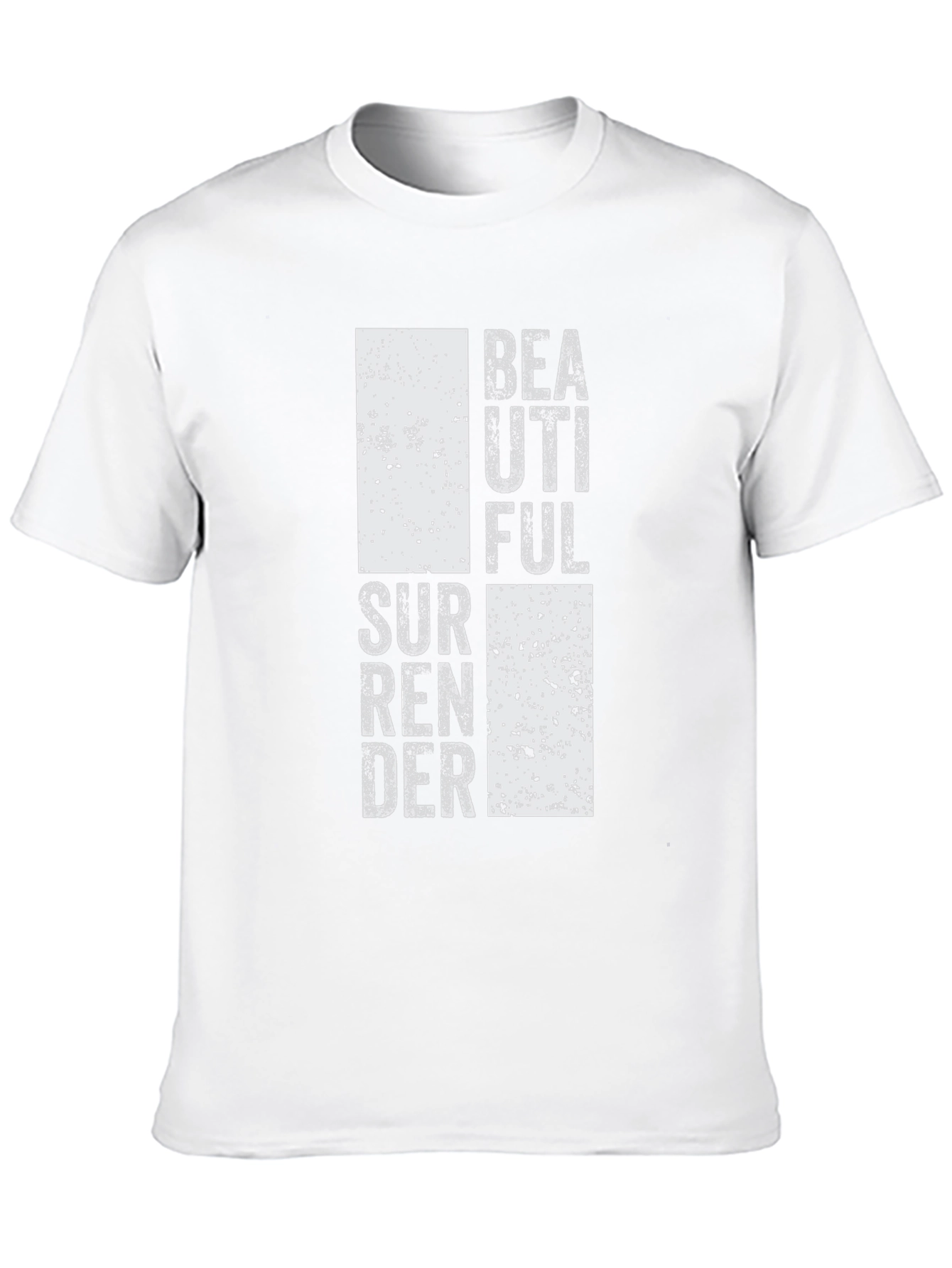 Black Beautiful Surrender Graphic Tee - Black Casual T-Shirt view 10