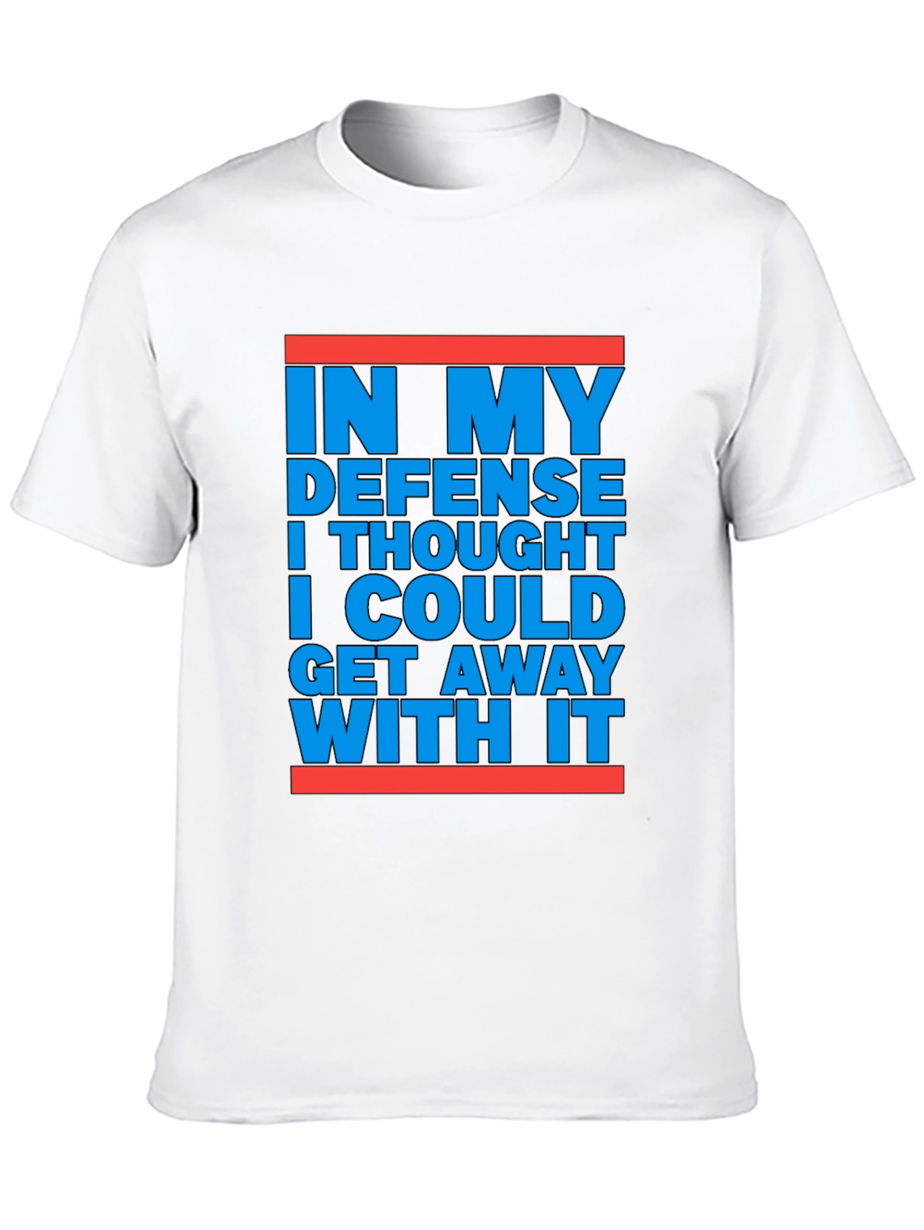 Black In My Defense Funny Graphic Tee view 10