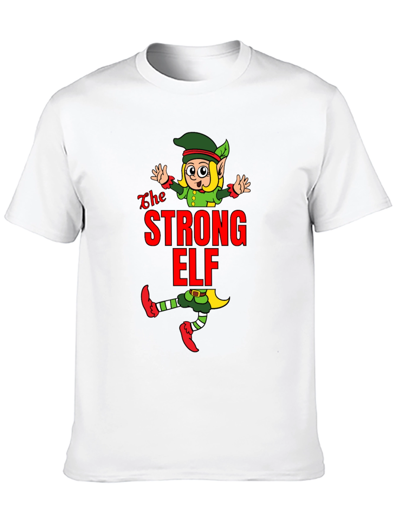 Black The Strong Elf T-Shirt - Holiday Fun view 10