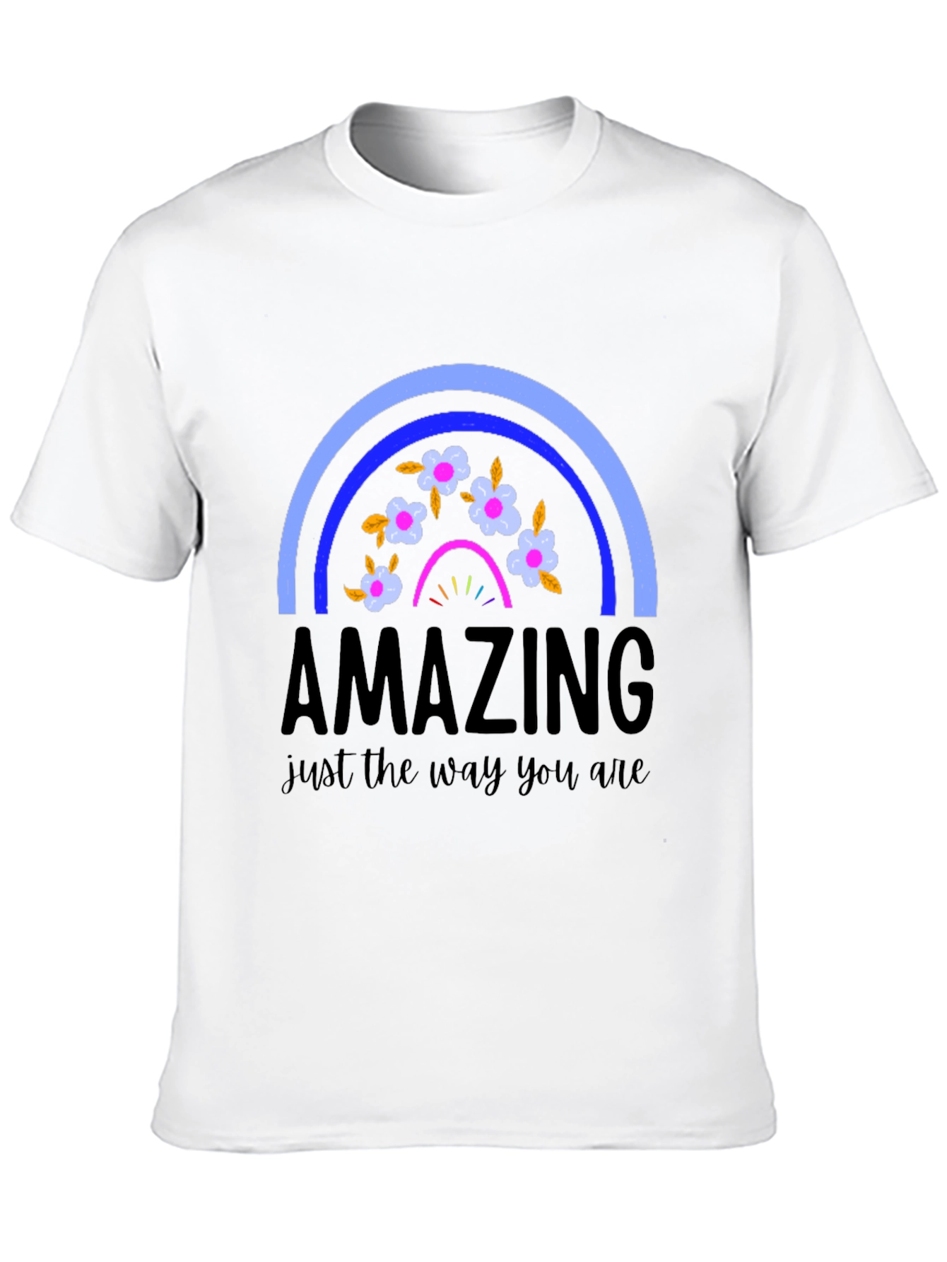 Black Amazing Rainbow Graphic T-Shirt view 10