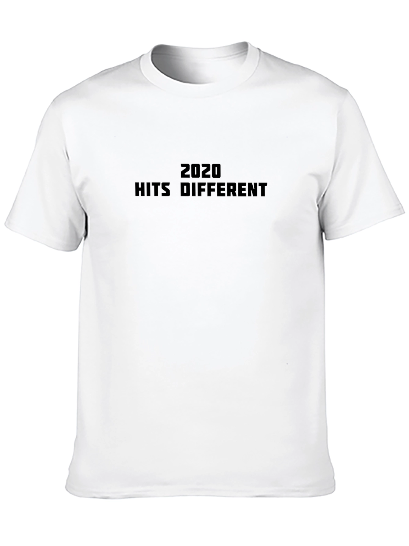 Black 2020 Hits Different Black Graphic Tee view 10