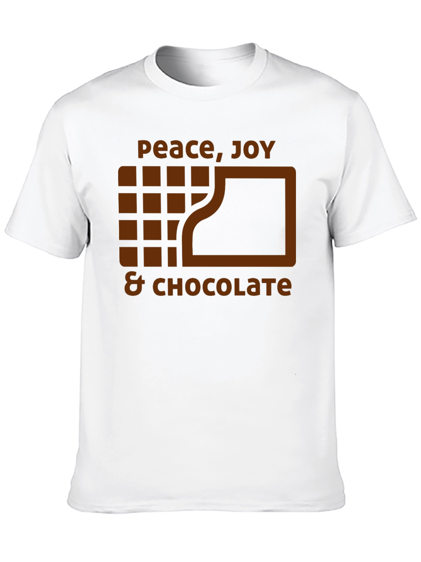 Black Peace, Joy, & Chocolate Graphic T-Shirt view 10
