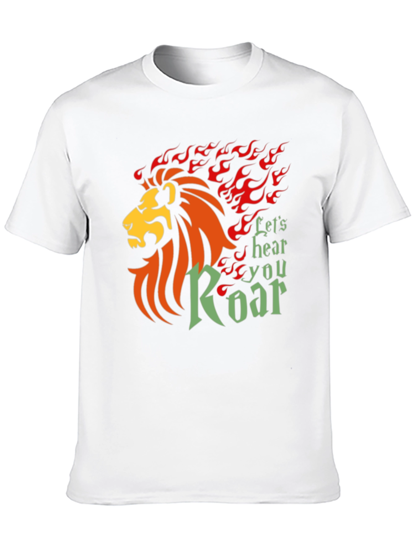 Black Lion Roar Graphic Tee - Bold Statement Shirt view 10