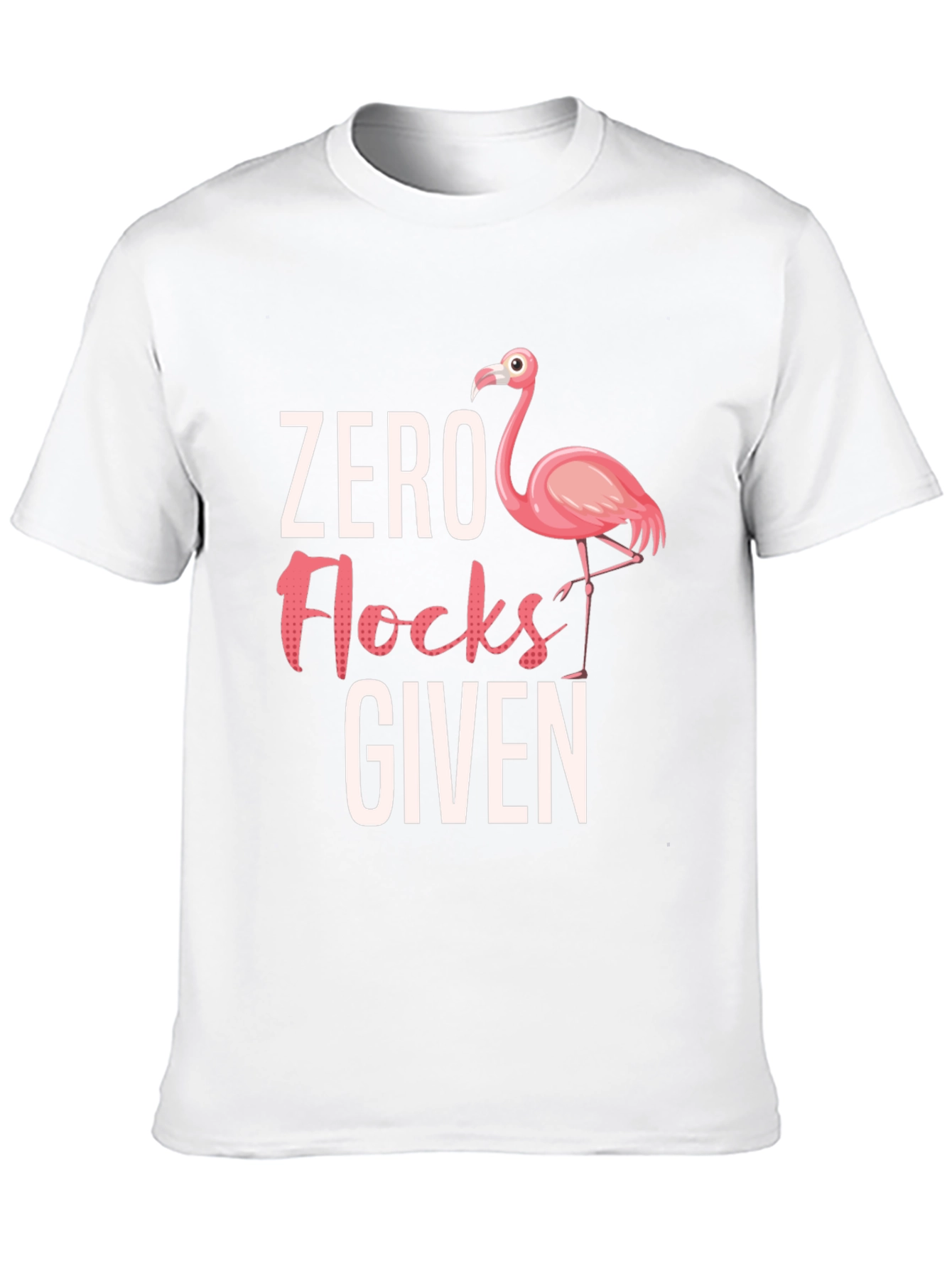 Black Zero Flocks Given Flamingo Graphic Tee view 10