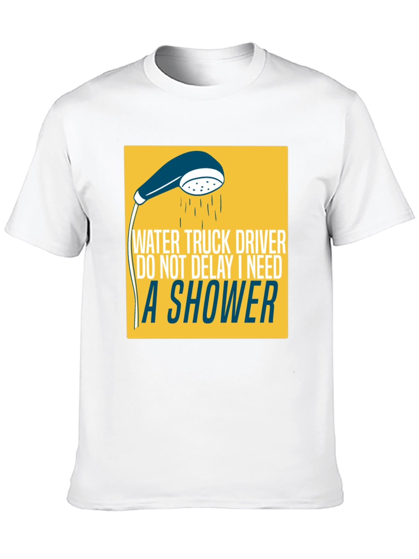 Black Water Truck Driver Humor T-Shirt view 10