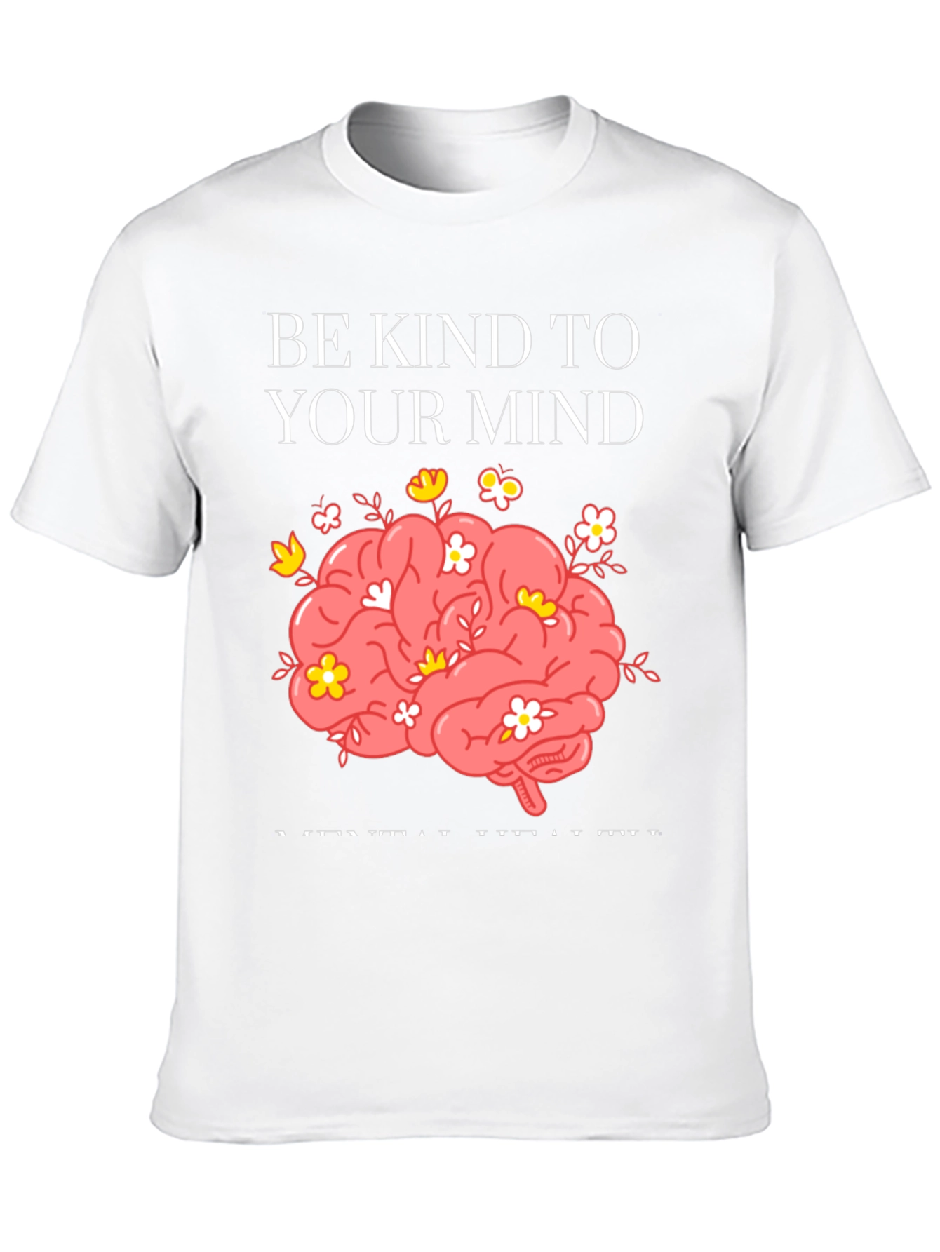 Black Be Kind To Your Mind Graphic Tee view 10
