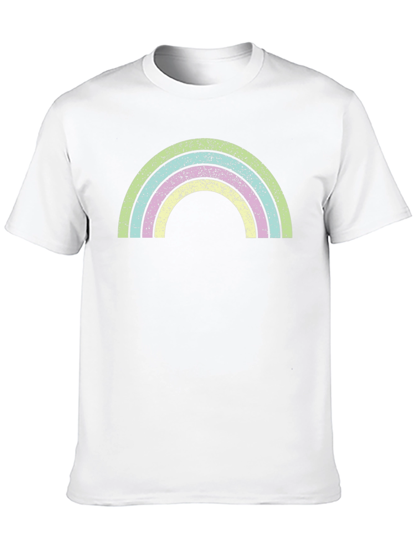 Black Retro Rainbow Graphic T-Shirt - Soft Cotton Blend view 10