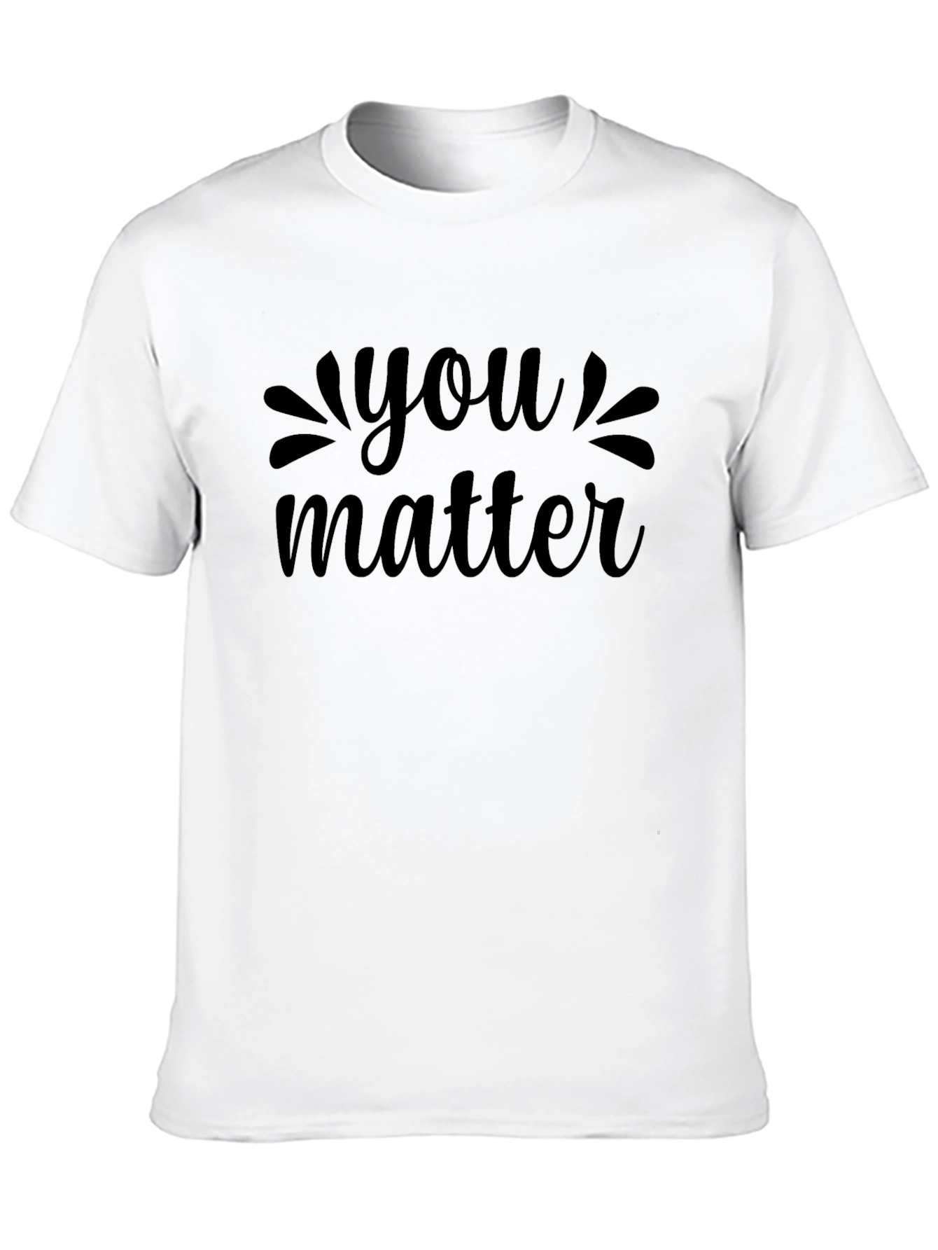 Black You Matter Graphic Tee - Black Comfort Fit T-Shirt view 10