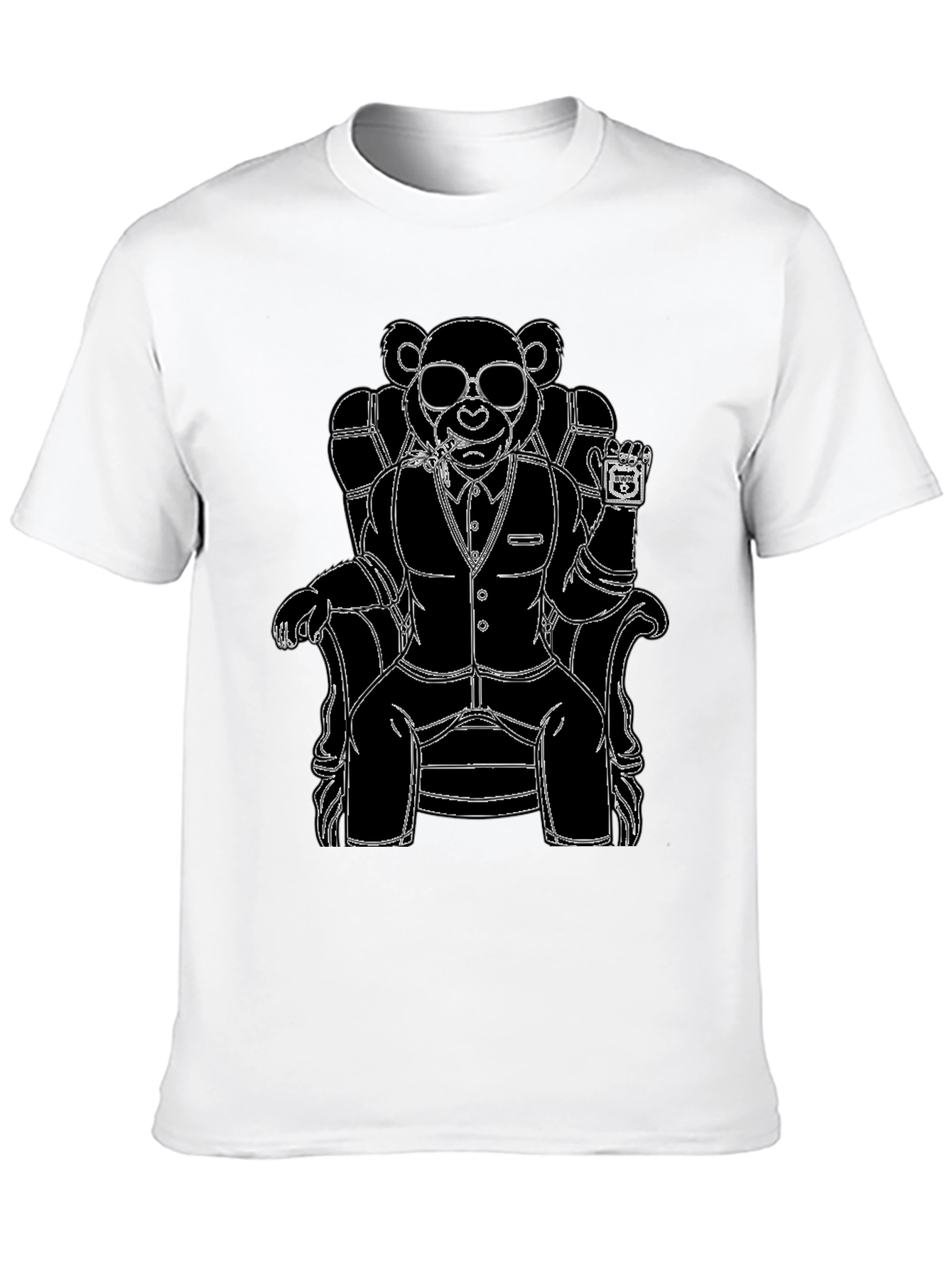 Black Bear Boss T-Shirt - Cool Graphic Tee view 10