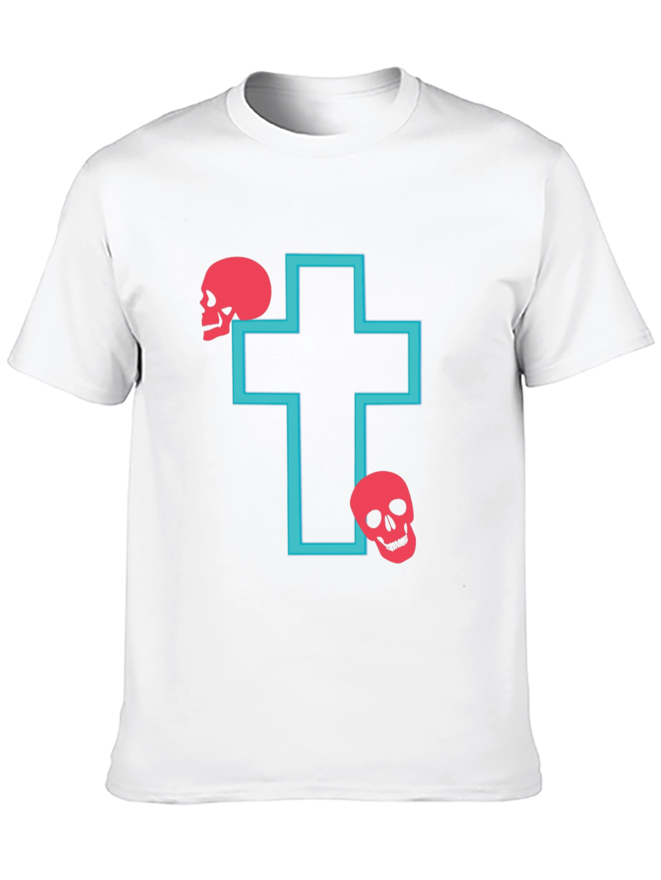 Black Skull Cross Graphic T-Shirt view 10