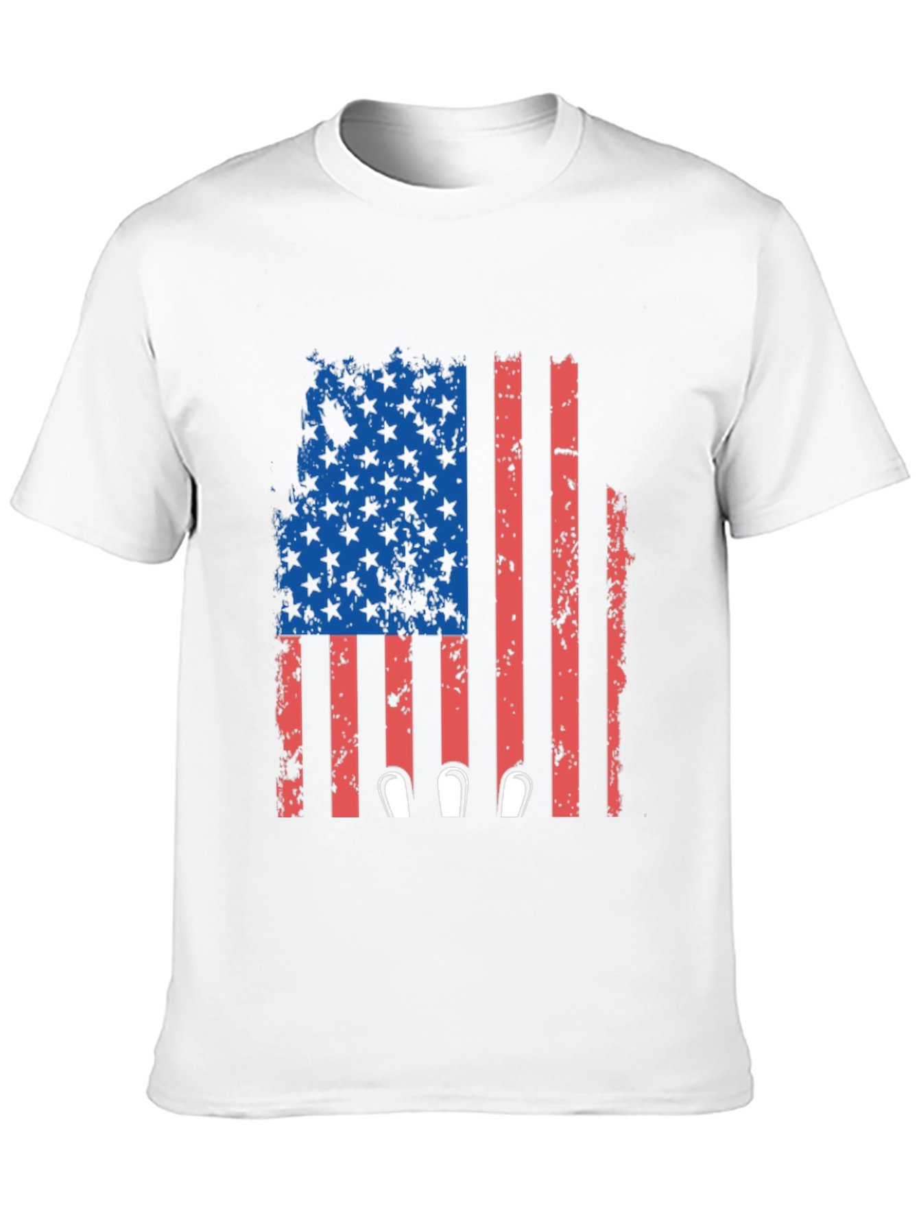 Black Patriotic Flag Bowling T-Shirt view 10