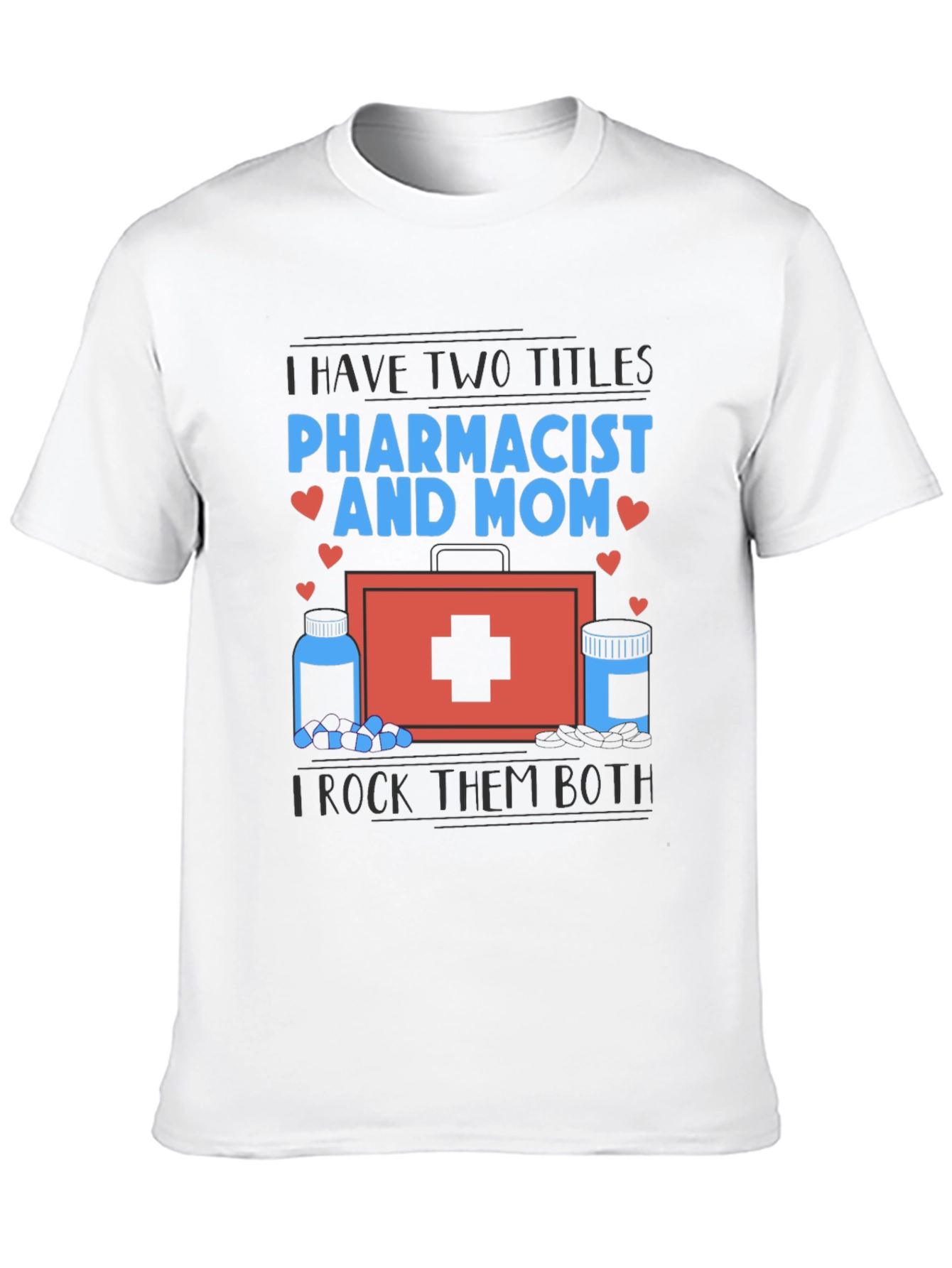 Black Pharmacist Mom T-Shirt - I Rock Them Both view 10