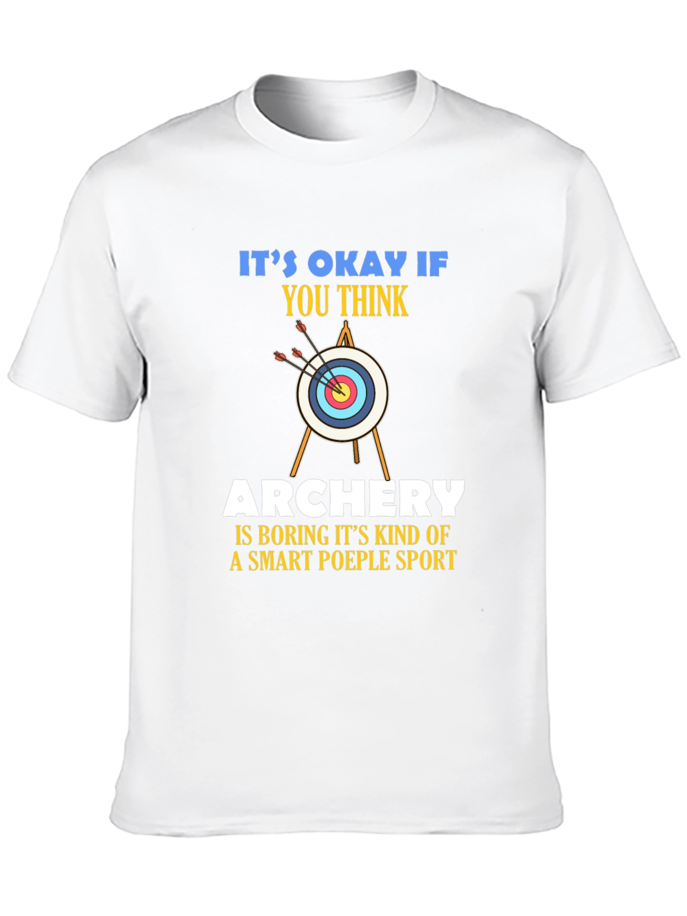 Black Archery Smart People Sport T-Shirt view 10