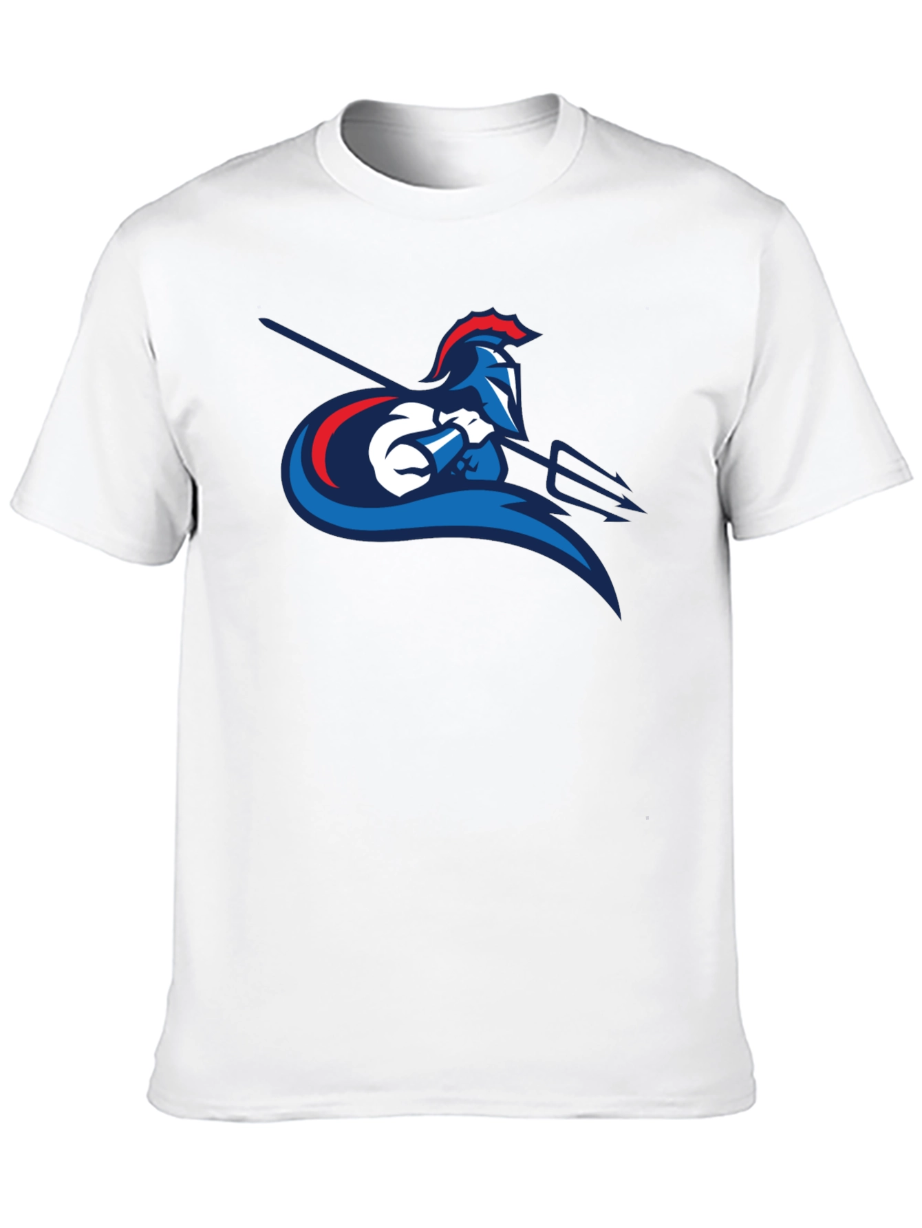 Black Spartan Warrior Graphic Tee - Black Cotton T-Shirt view 10