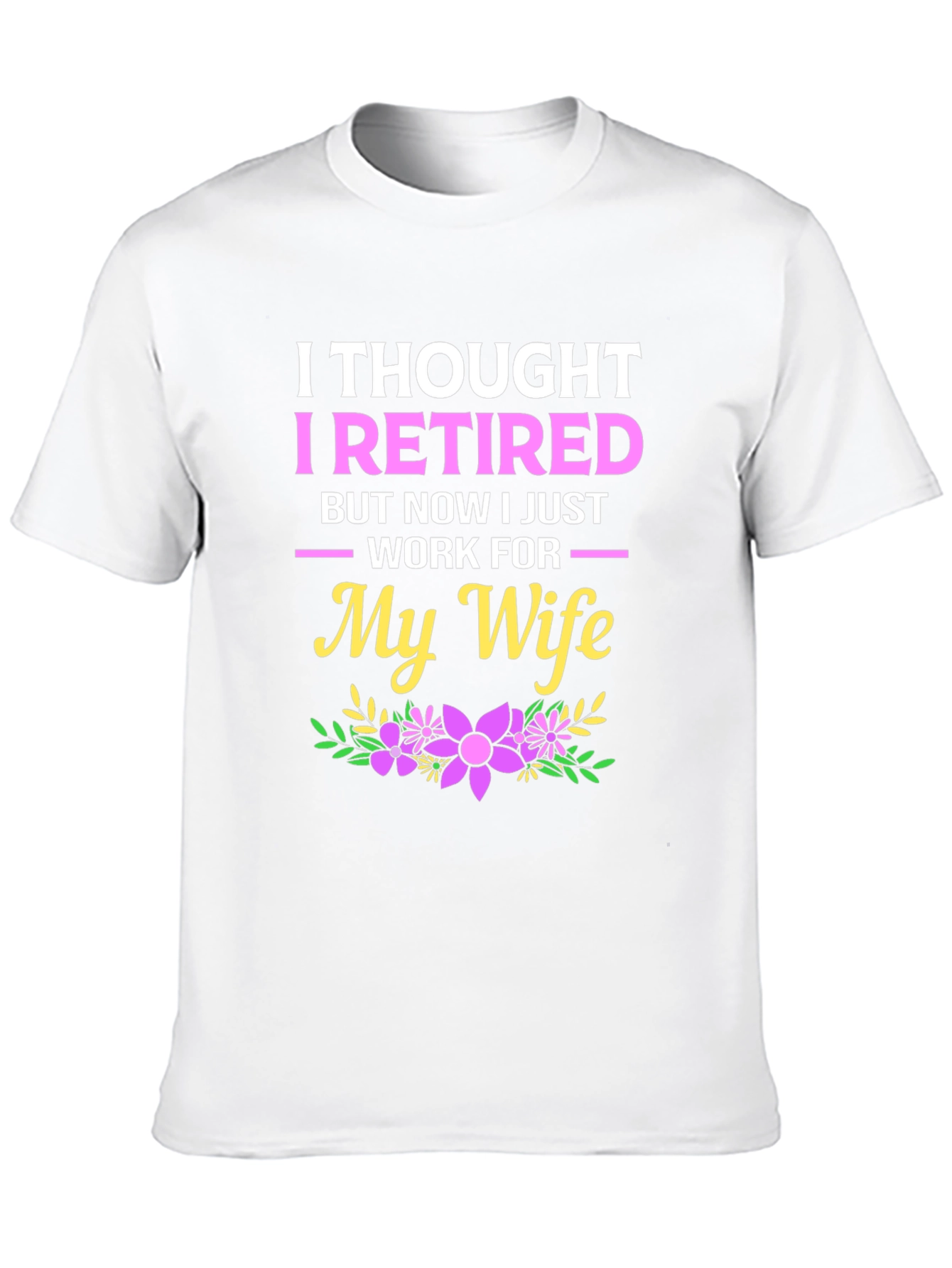 Black Retired Funny Graphic T-Shirt view 10