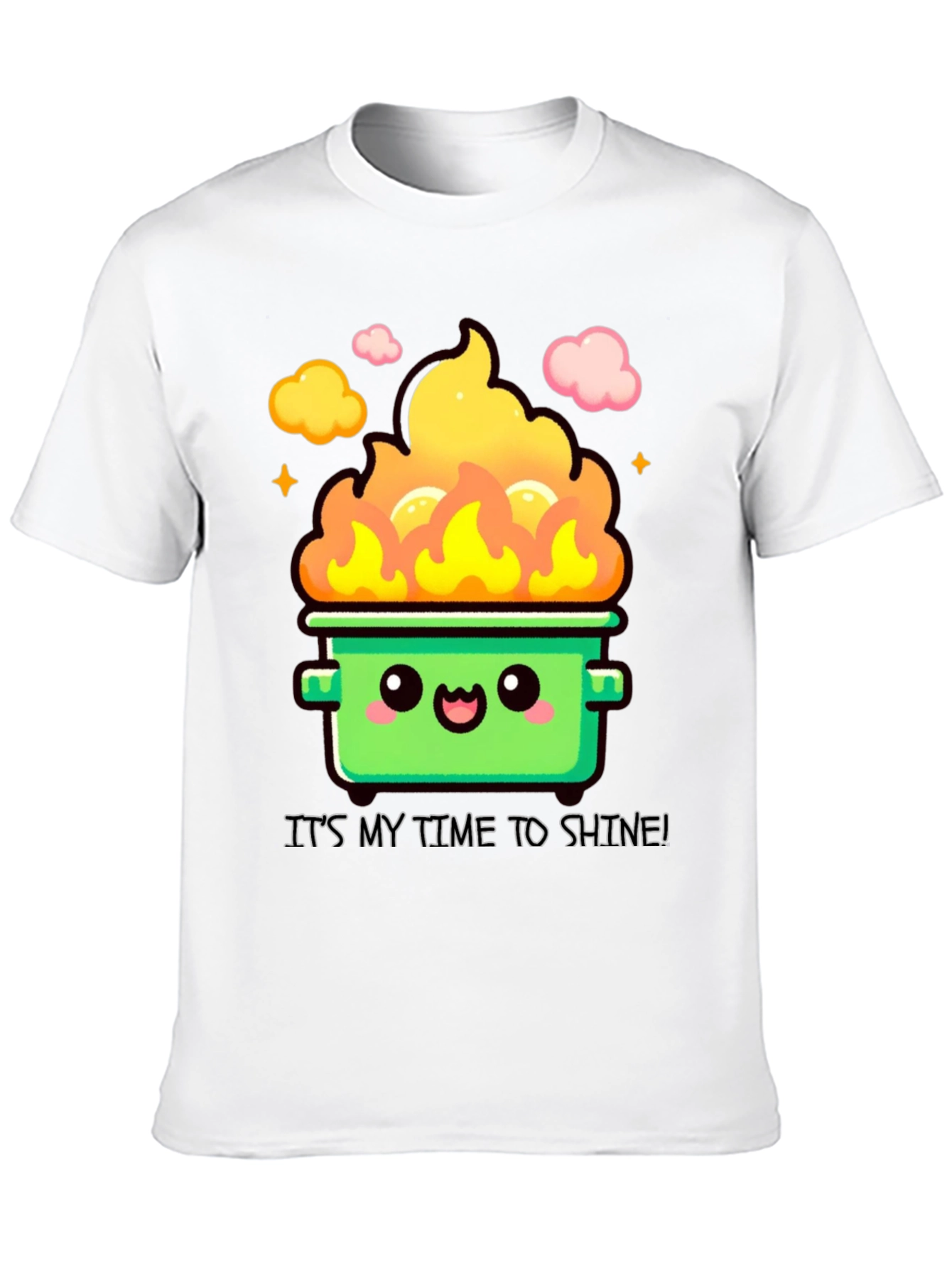 Black Dumpster Fire Time to Shine T-Shirt view 10