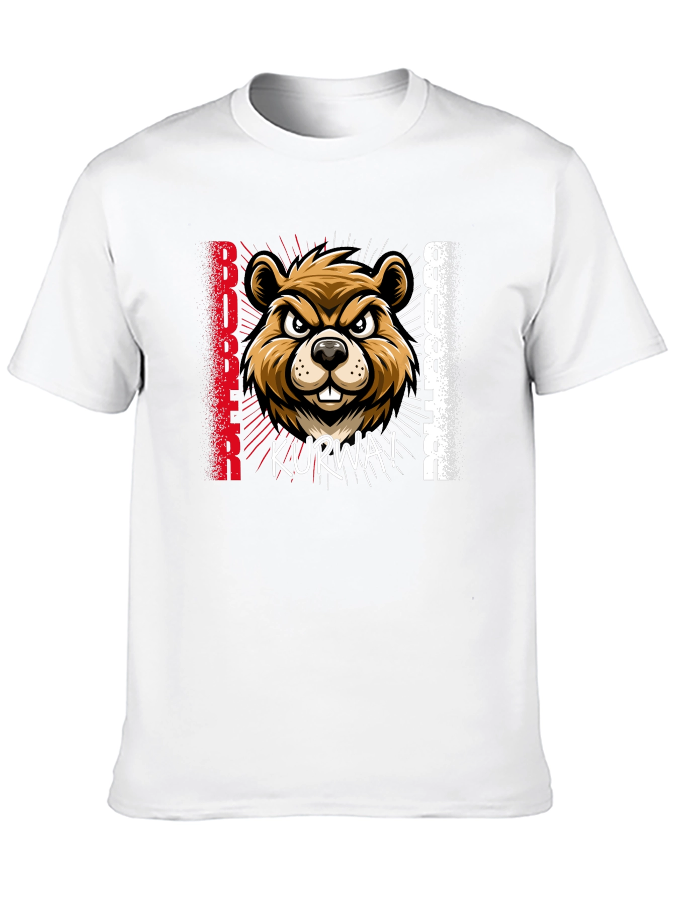 Black Bóbr Kurwa! Beaver T-Shirt - Funny Polish Pride view 10