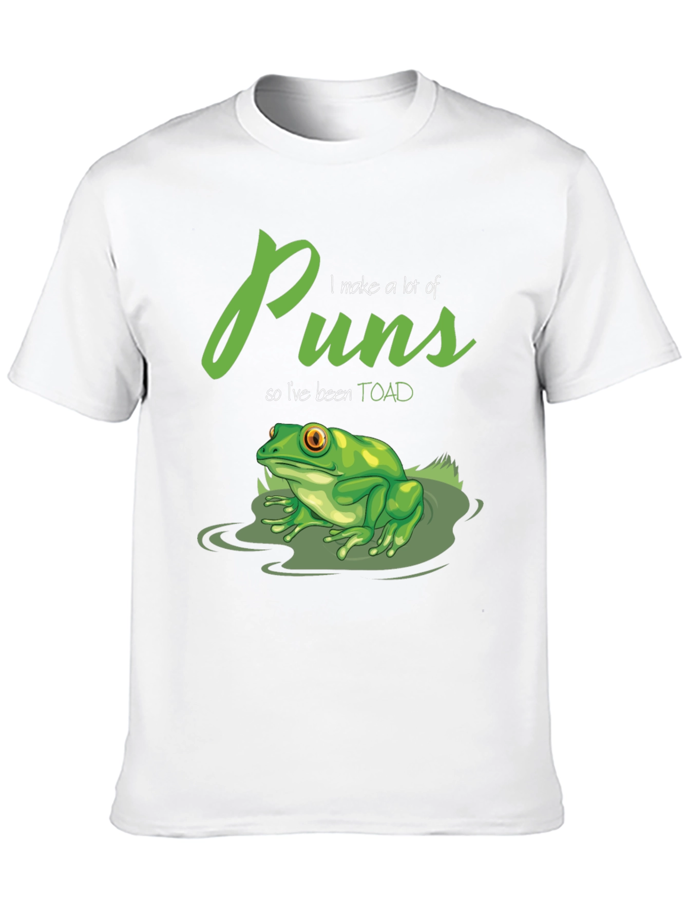 Black Punny Toad T-Shirt - I Make a Lot of Puns view 10
