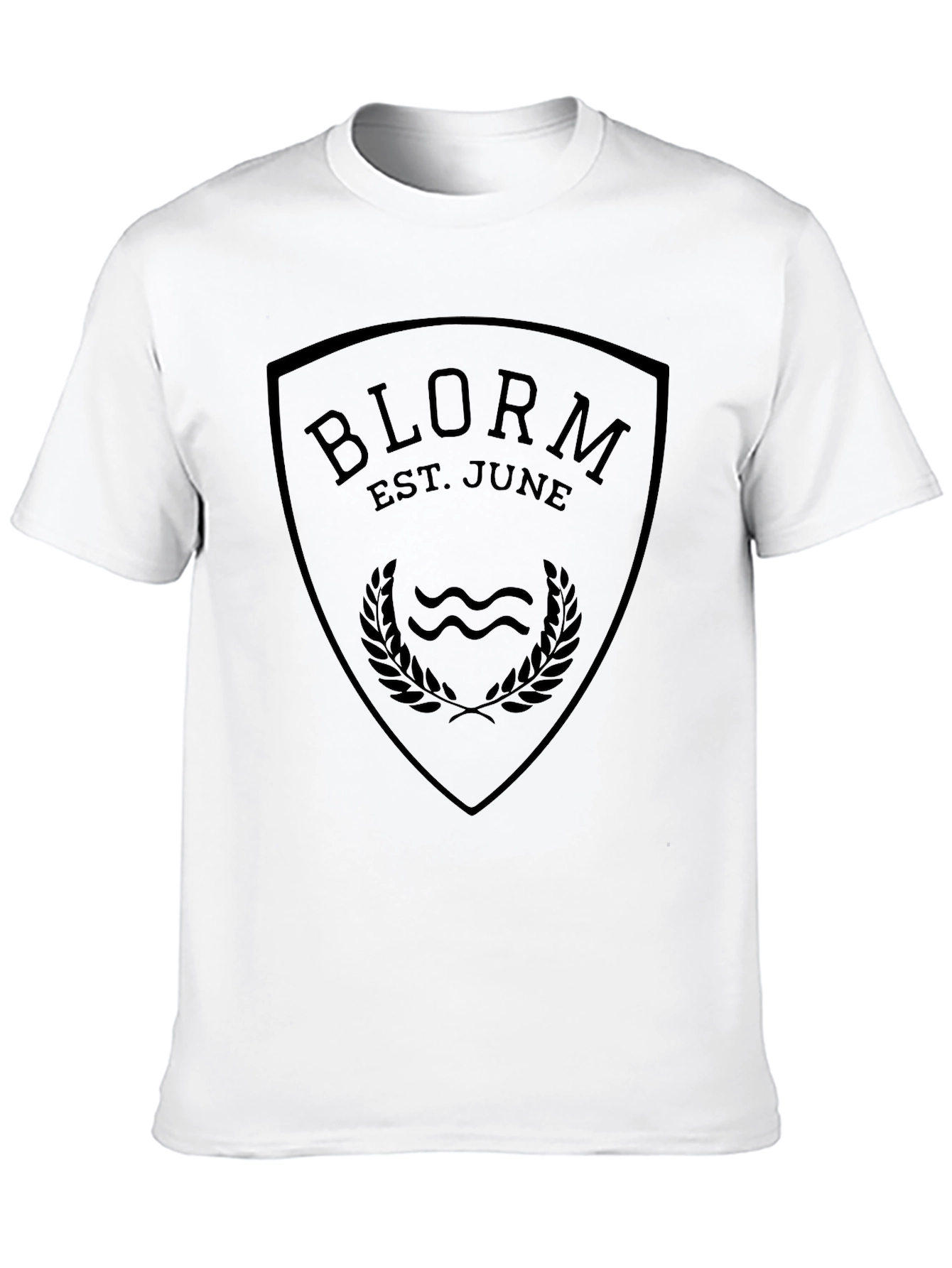 Black Blorm Est. June Graphic Tee - Black Cotton Blend view 10
