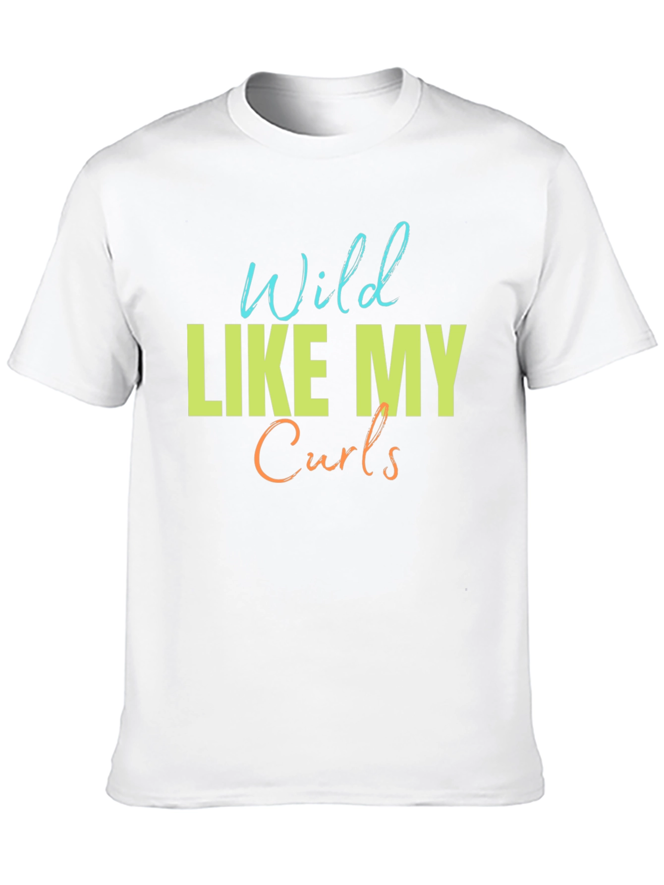 Black Wild Like My Curls T-Shirt - Fun Graphic Tee view 10
