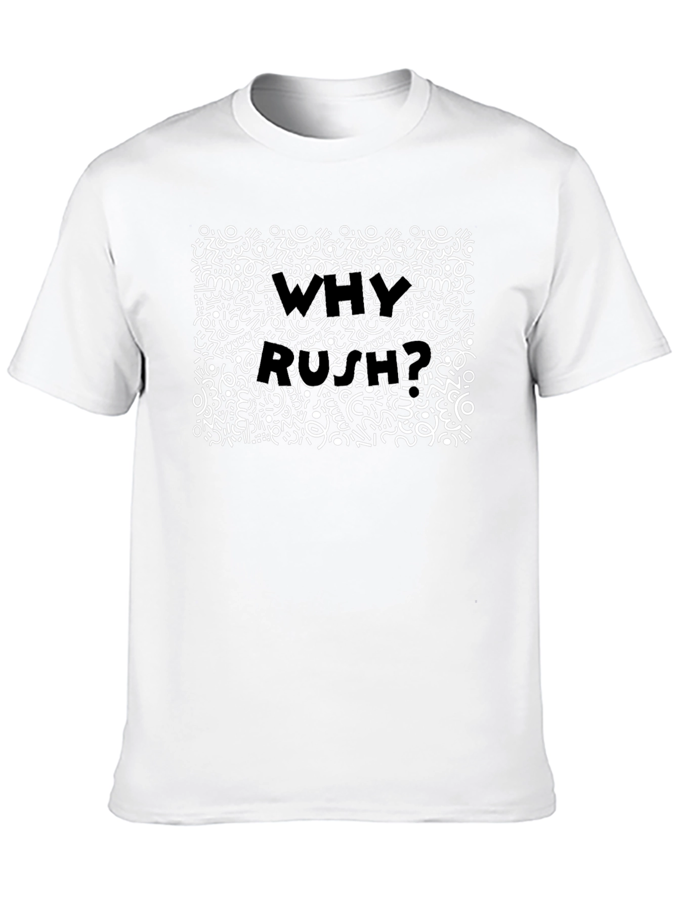 Black Why Roar? Doodle Graphic Tee view 10