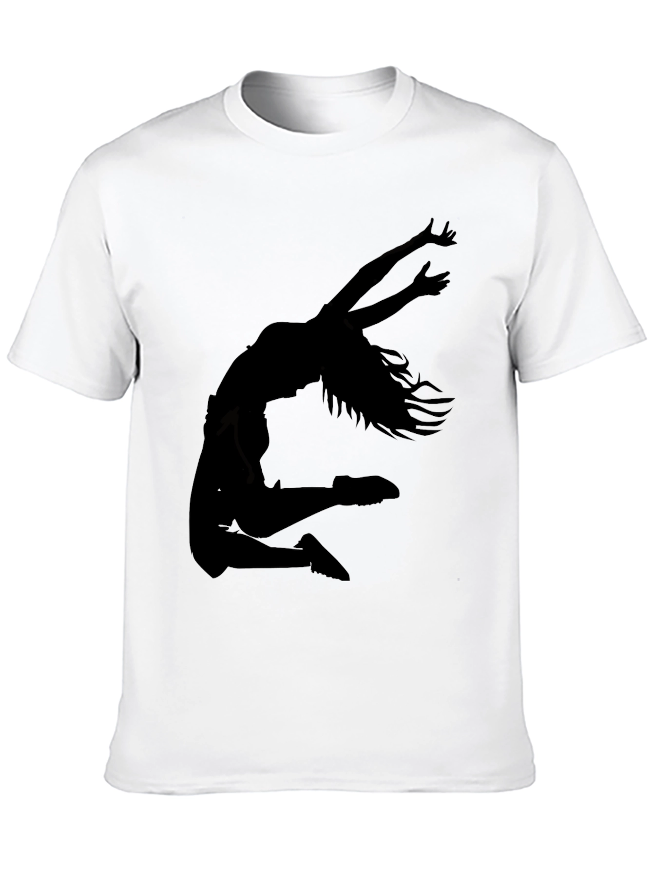 Black Silhouette Dancer Graphic Tee - Stylish Comfort view 10