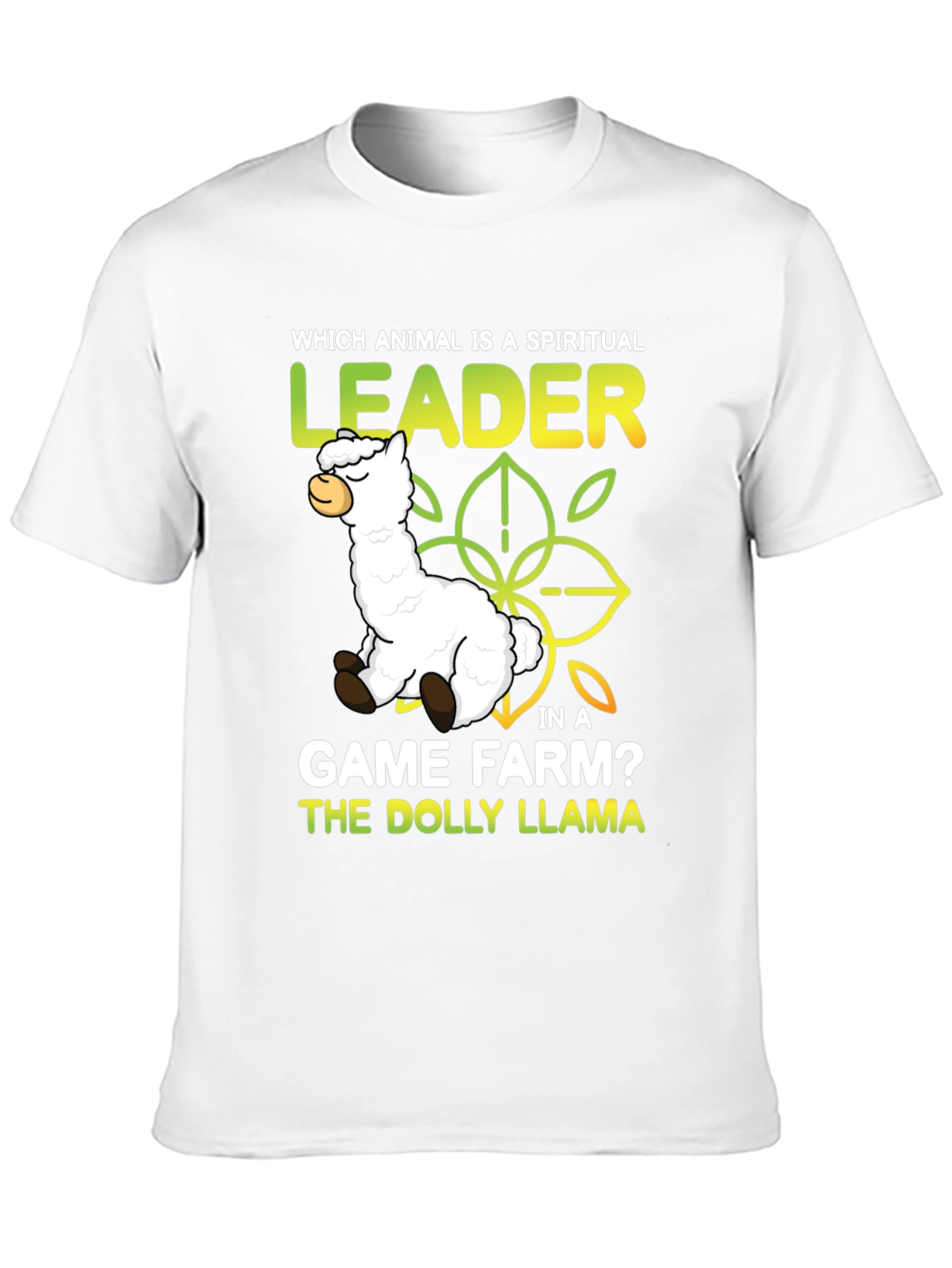 Black Dolly Llama Funny Graphic T-Shirt view 10