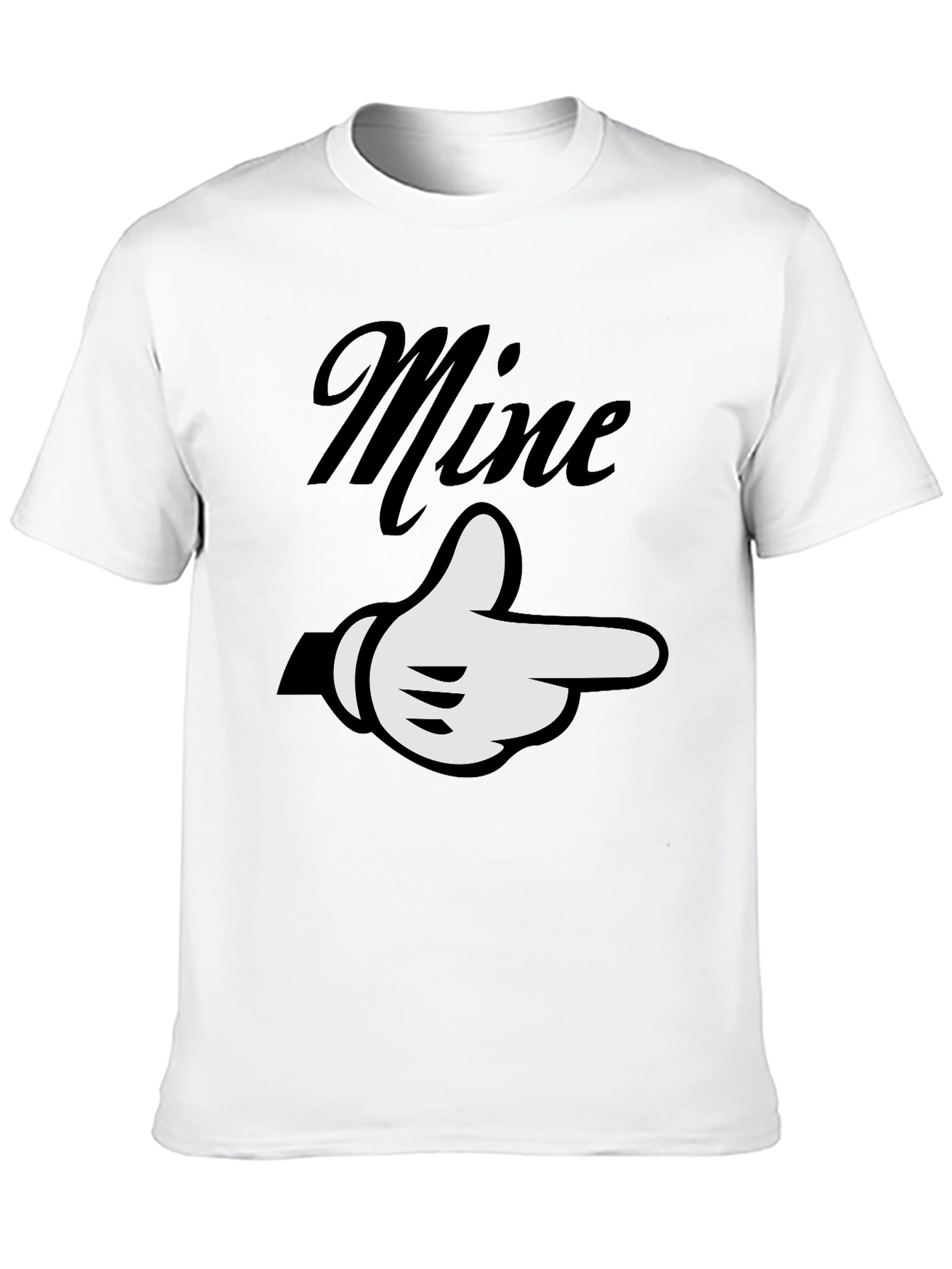Black Mine Pointing Hand Graphic Tee - Unisex Soft Cotton view 10