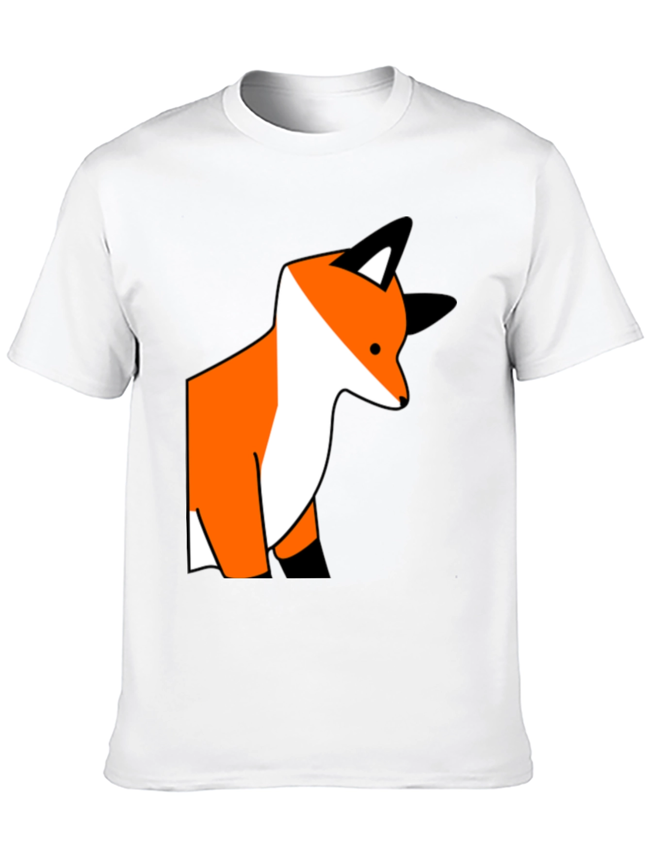 Black Fox Graphic Print Black T-Shirt view 10