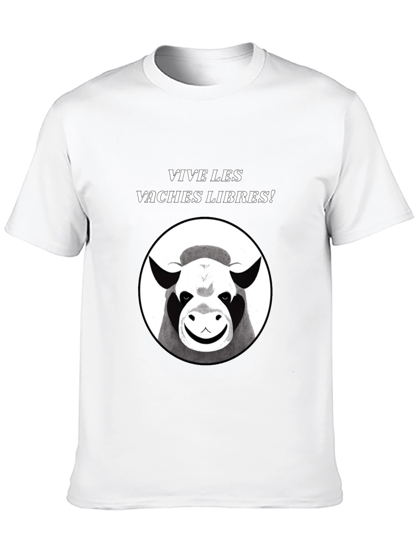 Black Vive Les Vaches Libres! Graphic Tee view 10