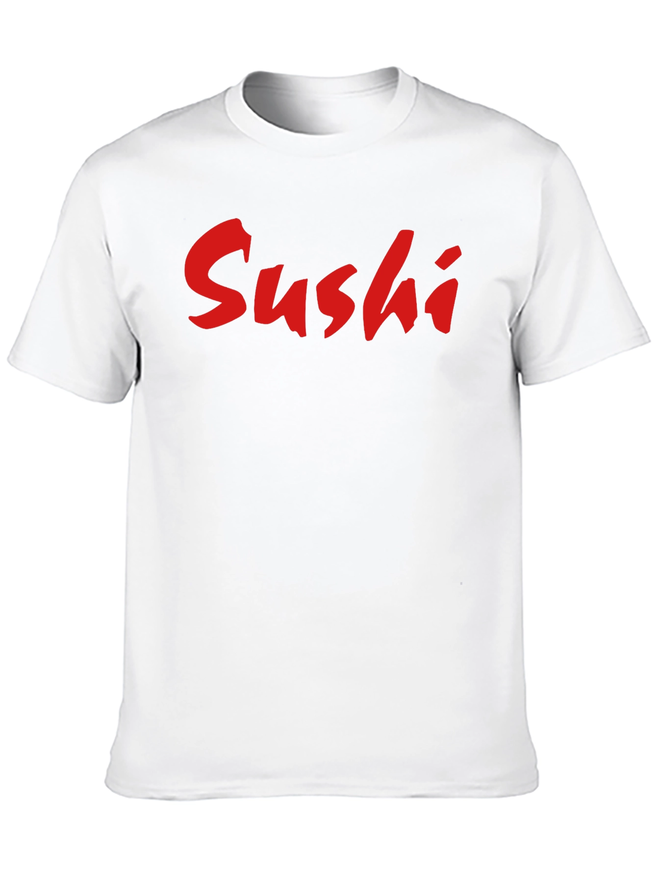 Black Sushi Graphic Tee - Black Cotton Blend Casual Wear view 10