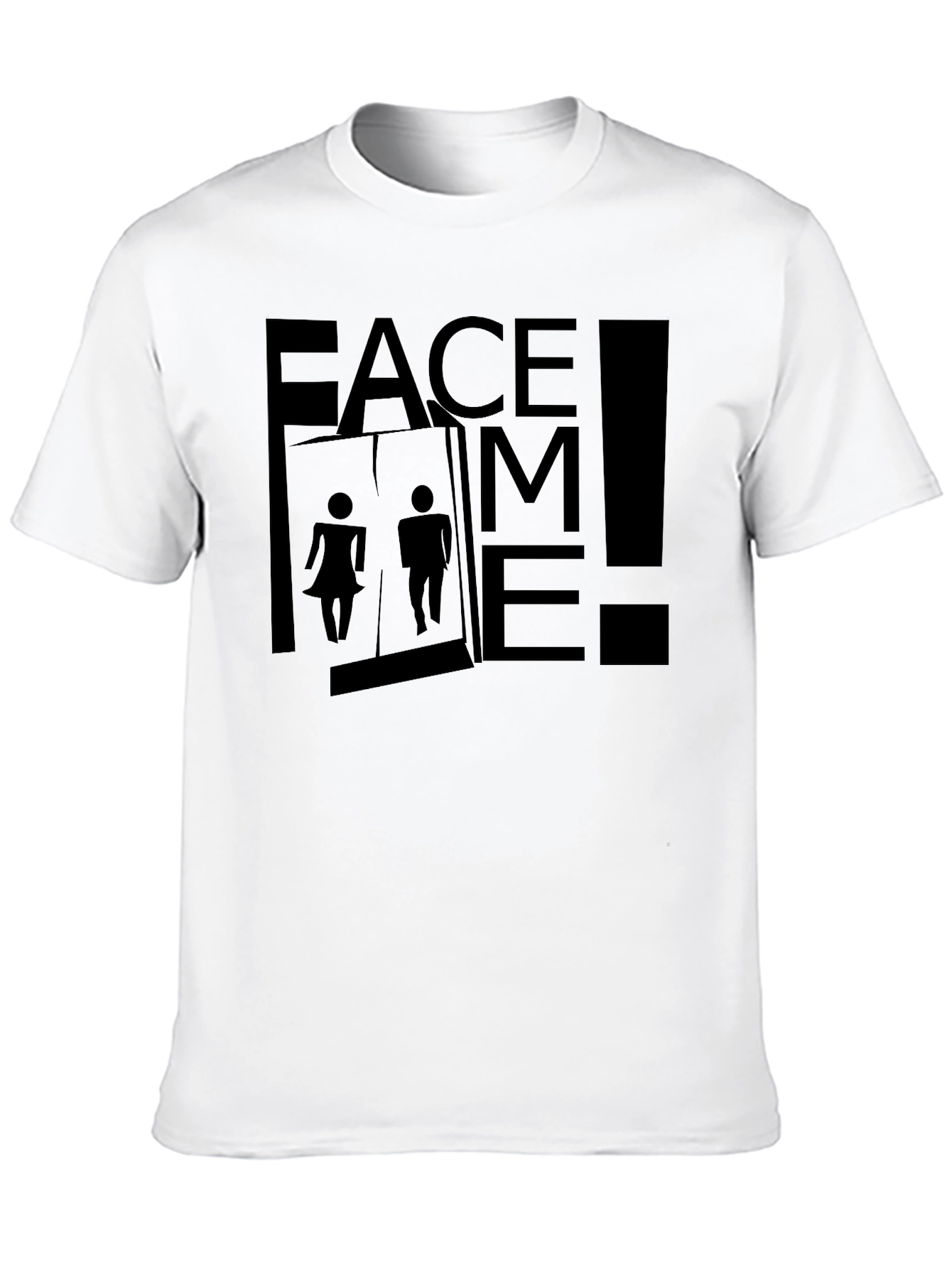 Black Face Me! Funny Bathroom Humor T-Shirt view 10