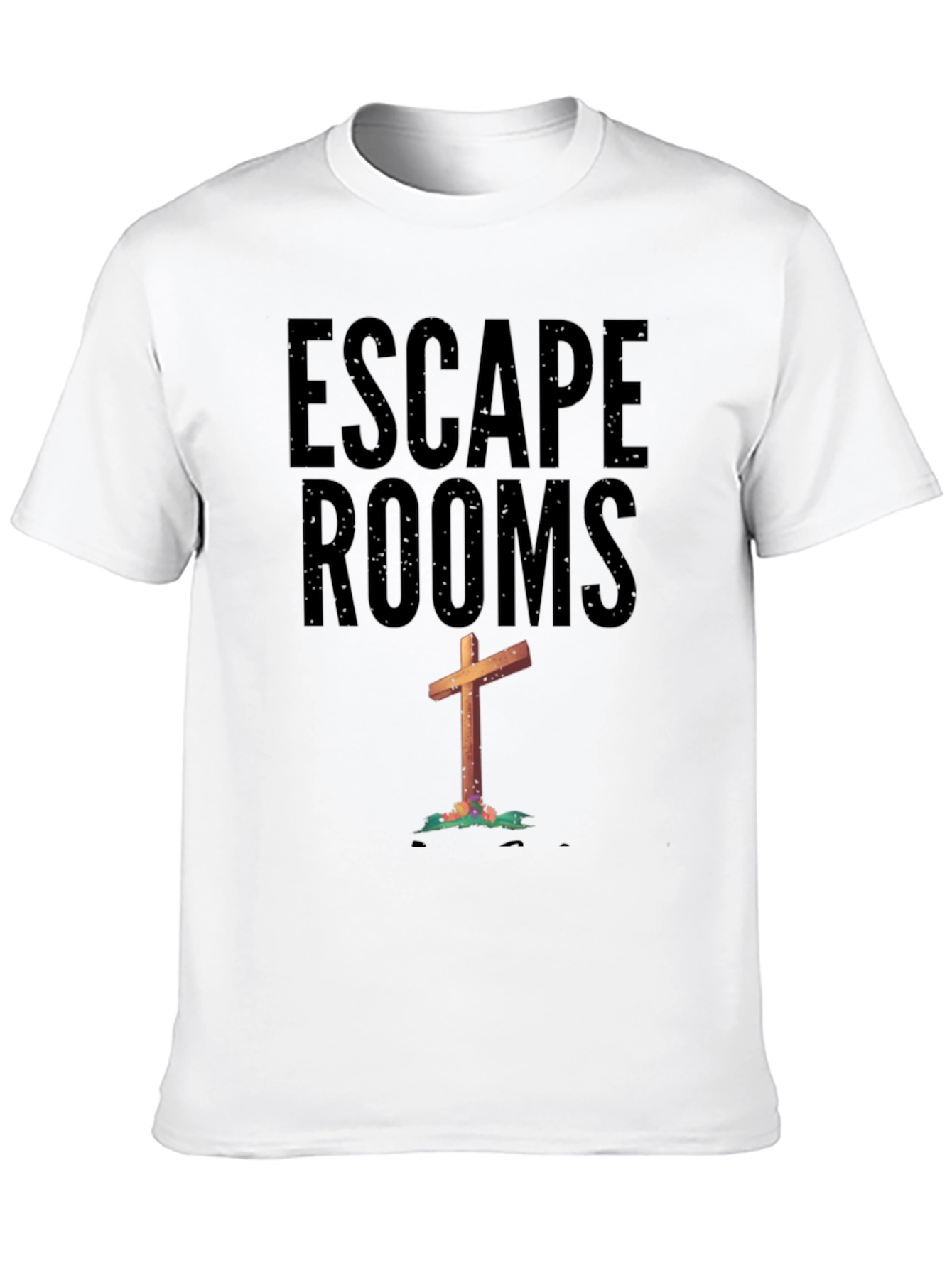 Black Escape Rooms Cross Graphic Tee view 10