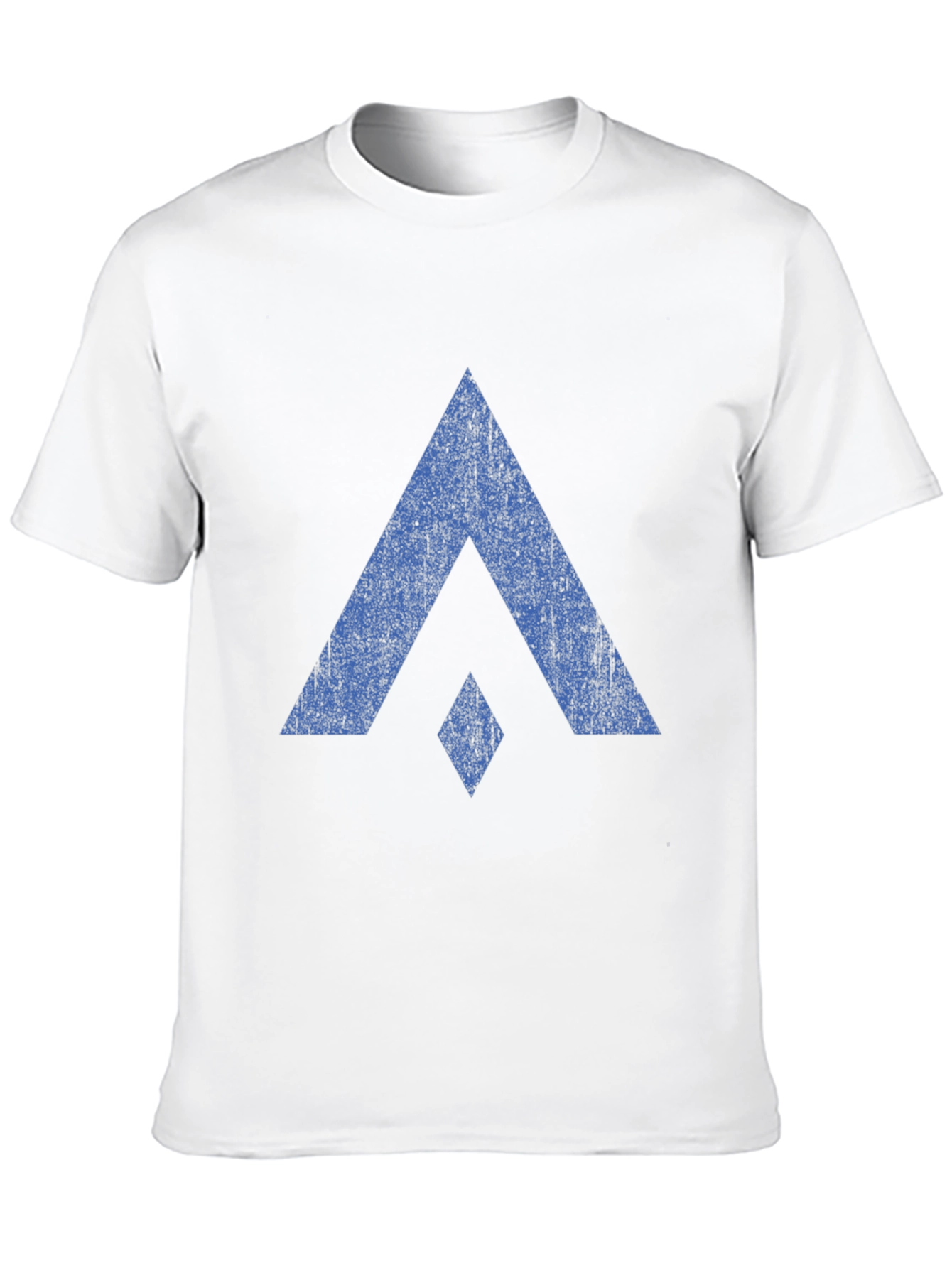 Black Blue Distressed Graphic Print Black Tee view 10