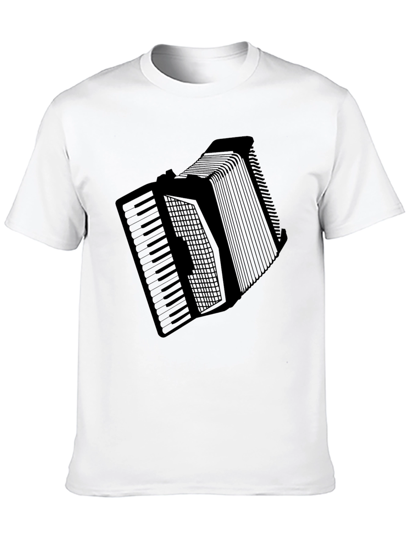 Black Accordion T-Shirt - Musician Novelty Tee view 10