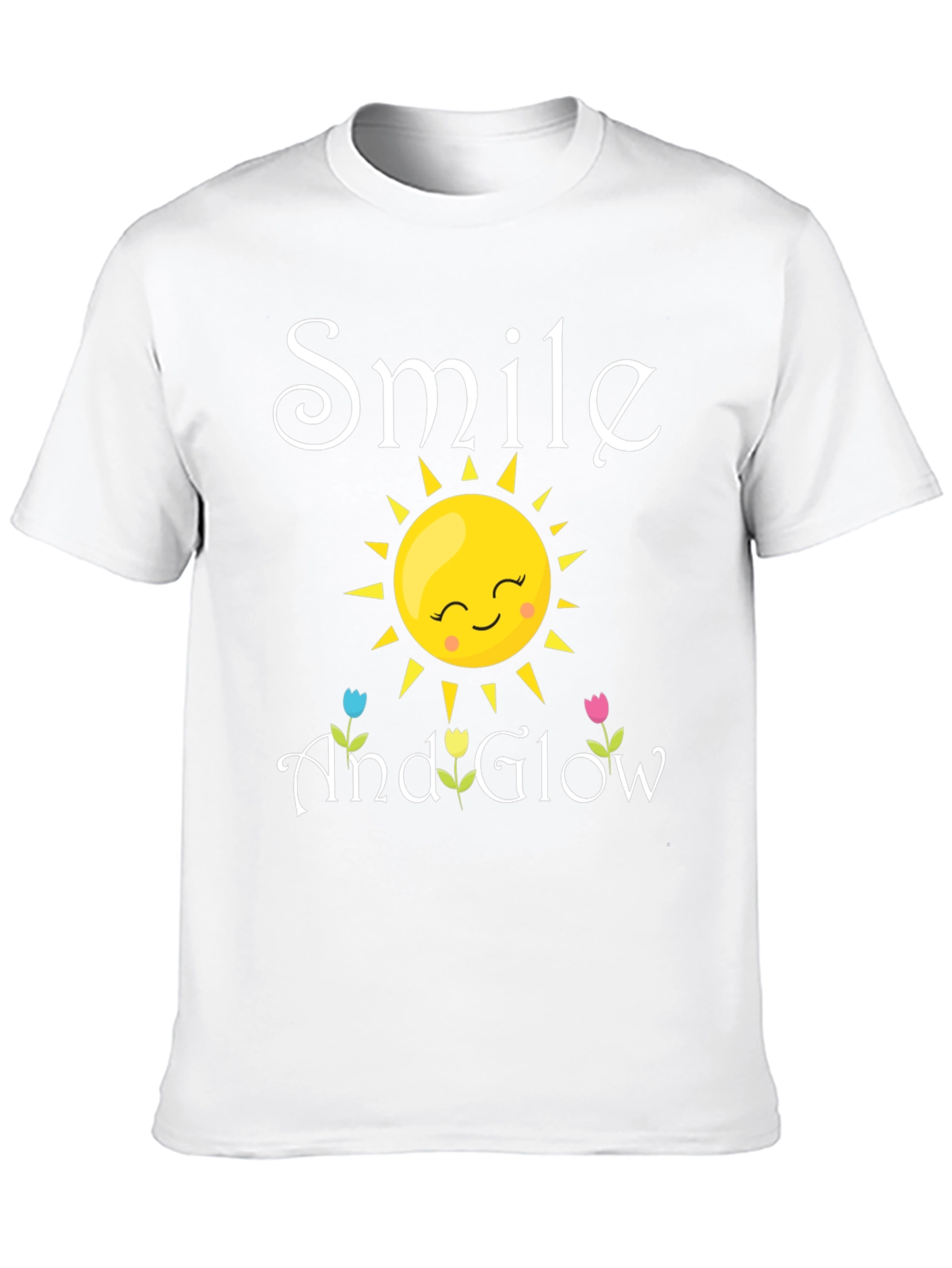 Black Smile and Glow Graphic Tee - Black view 10