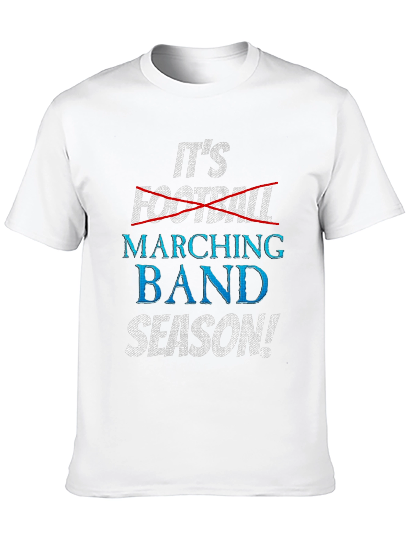 Black Marching Band Season T-Shirt - It's Not Football! view 10