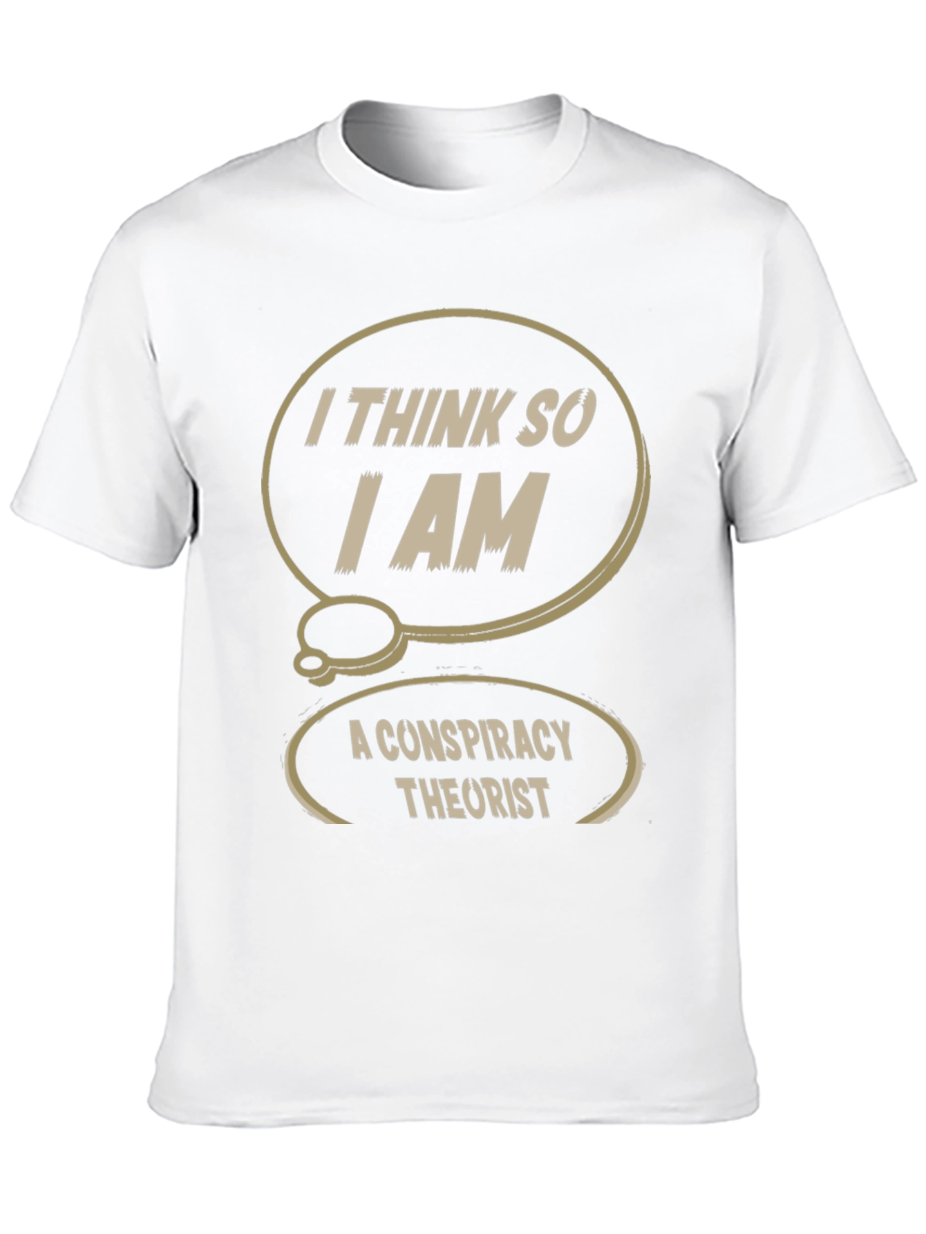 Black Conspiracy Theorist T-Shirt: I Think So, I Am view 10
