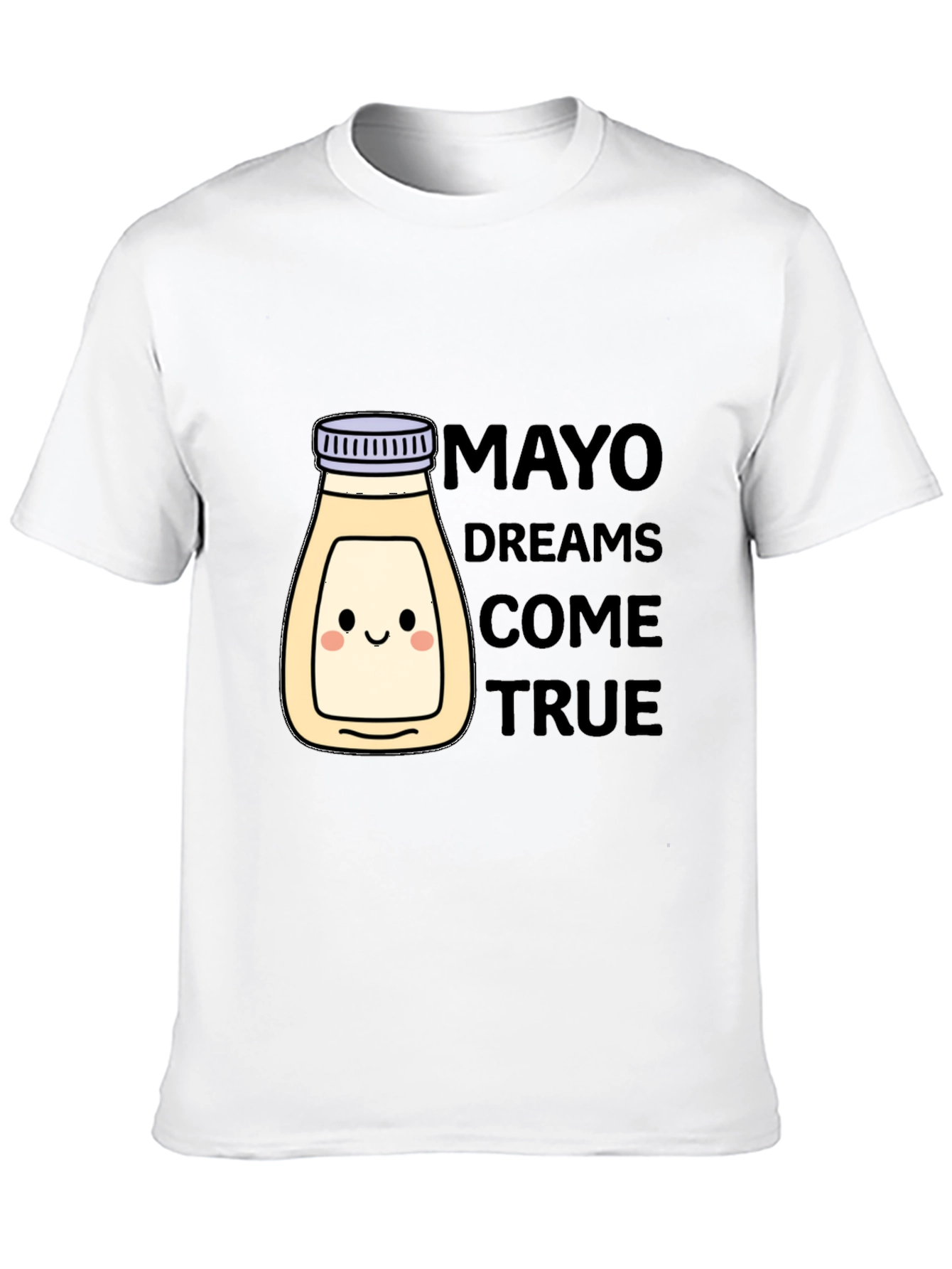 Black Mayonnaise Dreams T-Shirt - Black Crew Neck Graphic Tee view 10