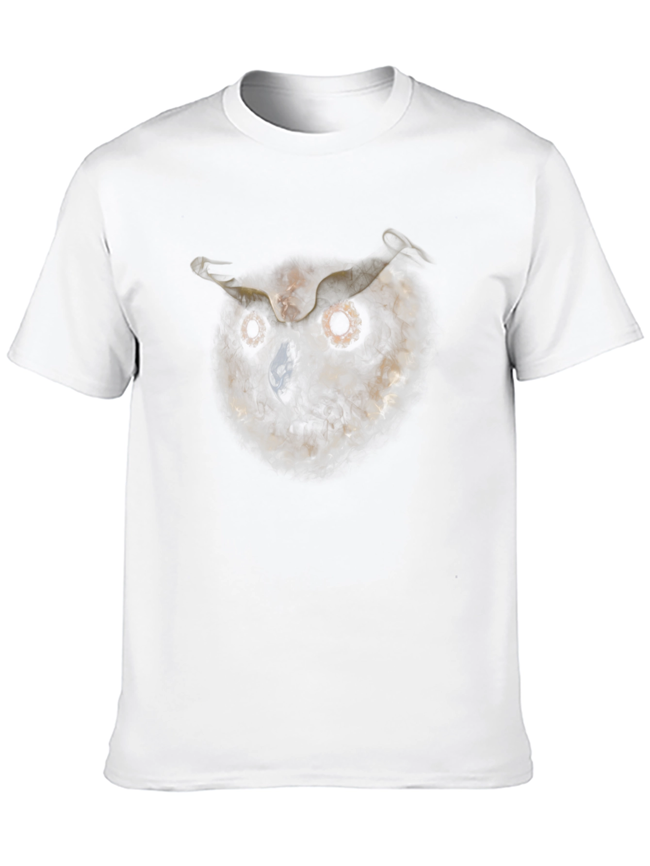 Black Owl Smoke Art Black T-Shirt view 10