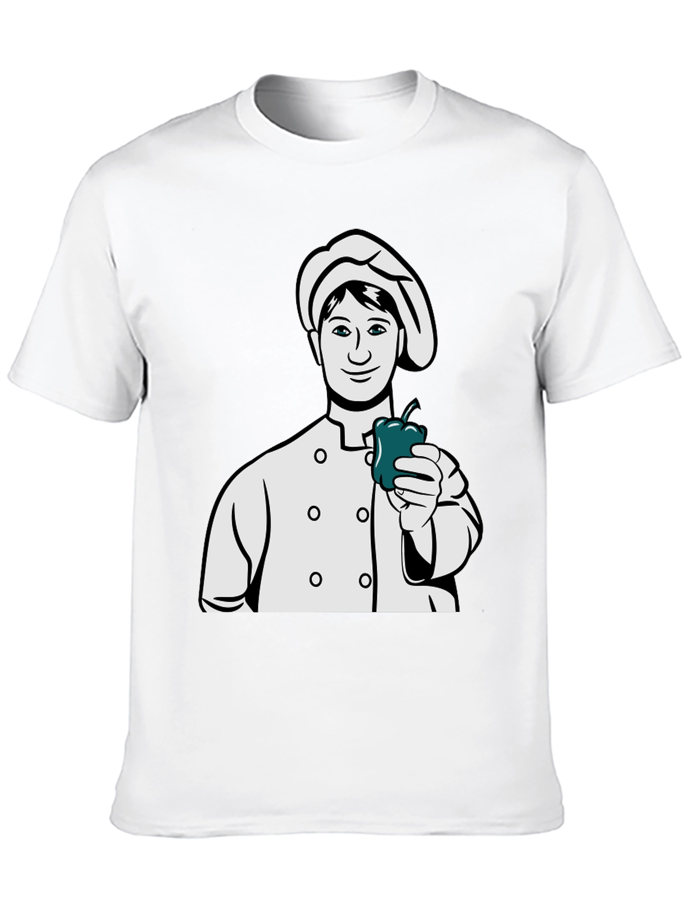 Black Chef Pepper Graphic T-Shirt view 10
