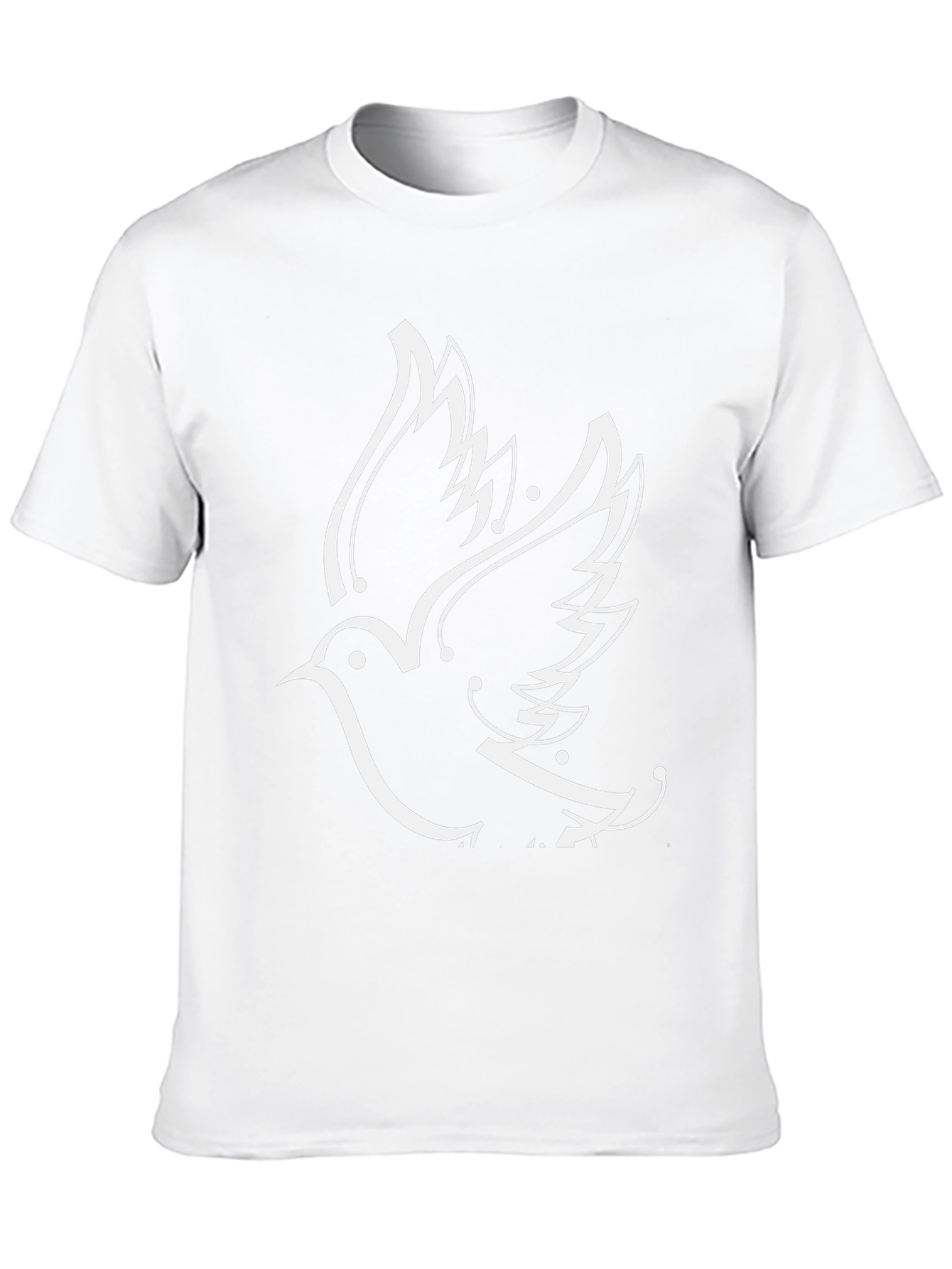 Black Black T-Shirt with Dove Graphic view 10