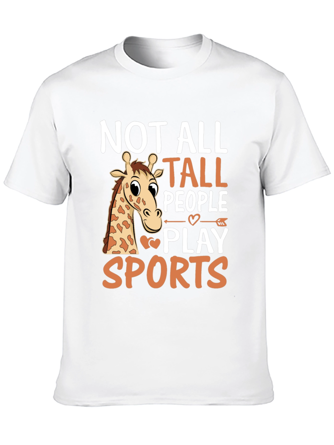Black Funny Giraffe T-Shirt: Not All Tall People Play Sports view 10