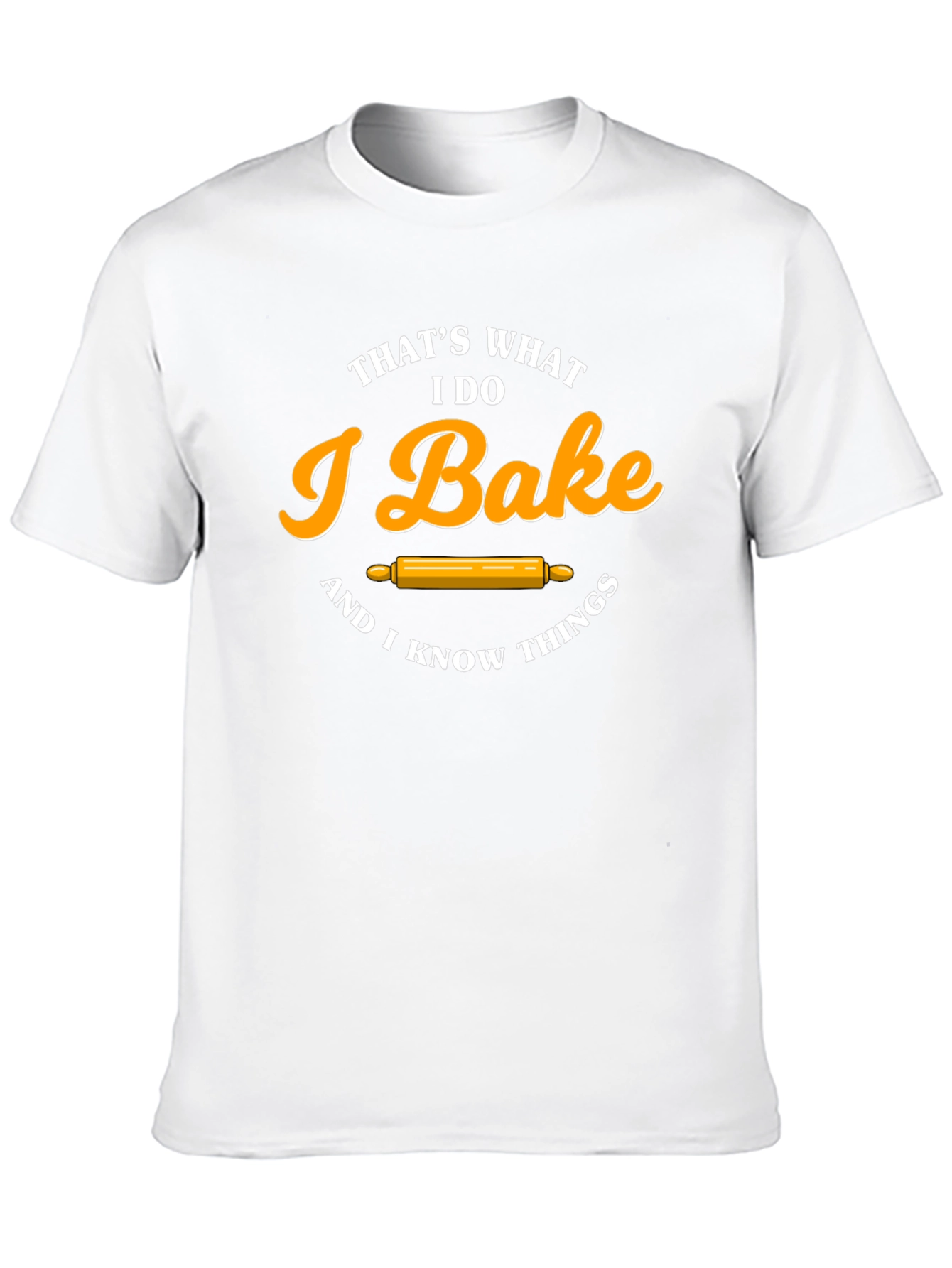 Black I Bake & I Know Things T-Shirt Funny Baker Tee view 10