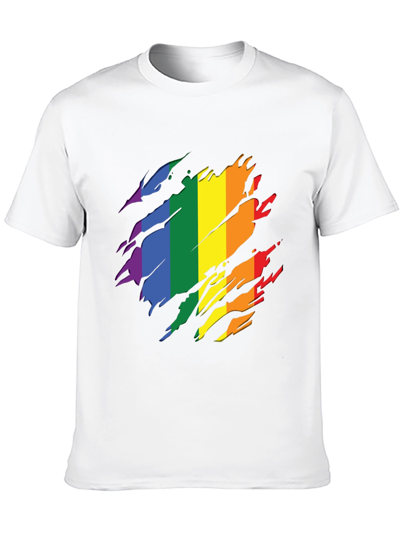 Pride Rainbow Graphic Tee - Stylish Black T-Shirt - 10
